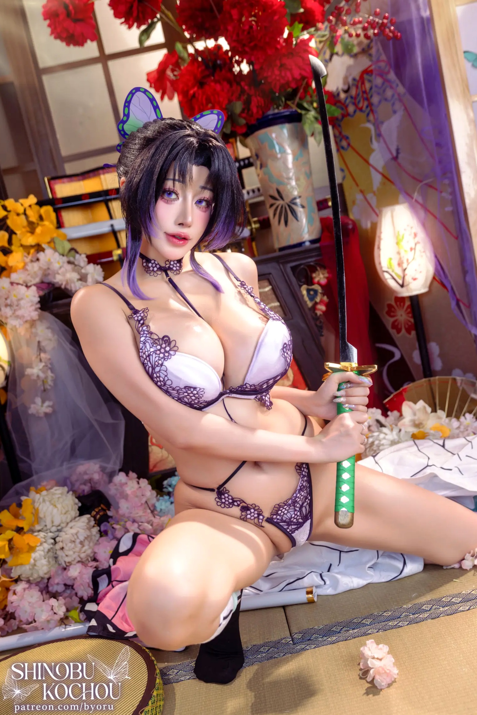 Gallery - Byoru - 《鬼灭之刃》蝴蝶忍COSPLAY角色扮演 - 大尺度精选写真集 [71P]角色扮演大尺度性感 女神私房照_秀色女神 - image 22