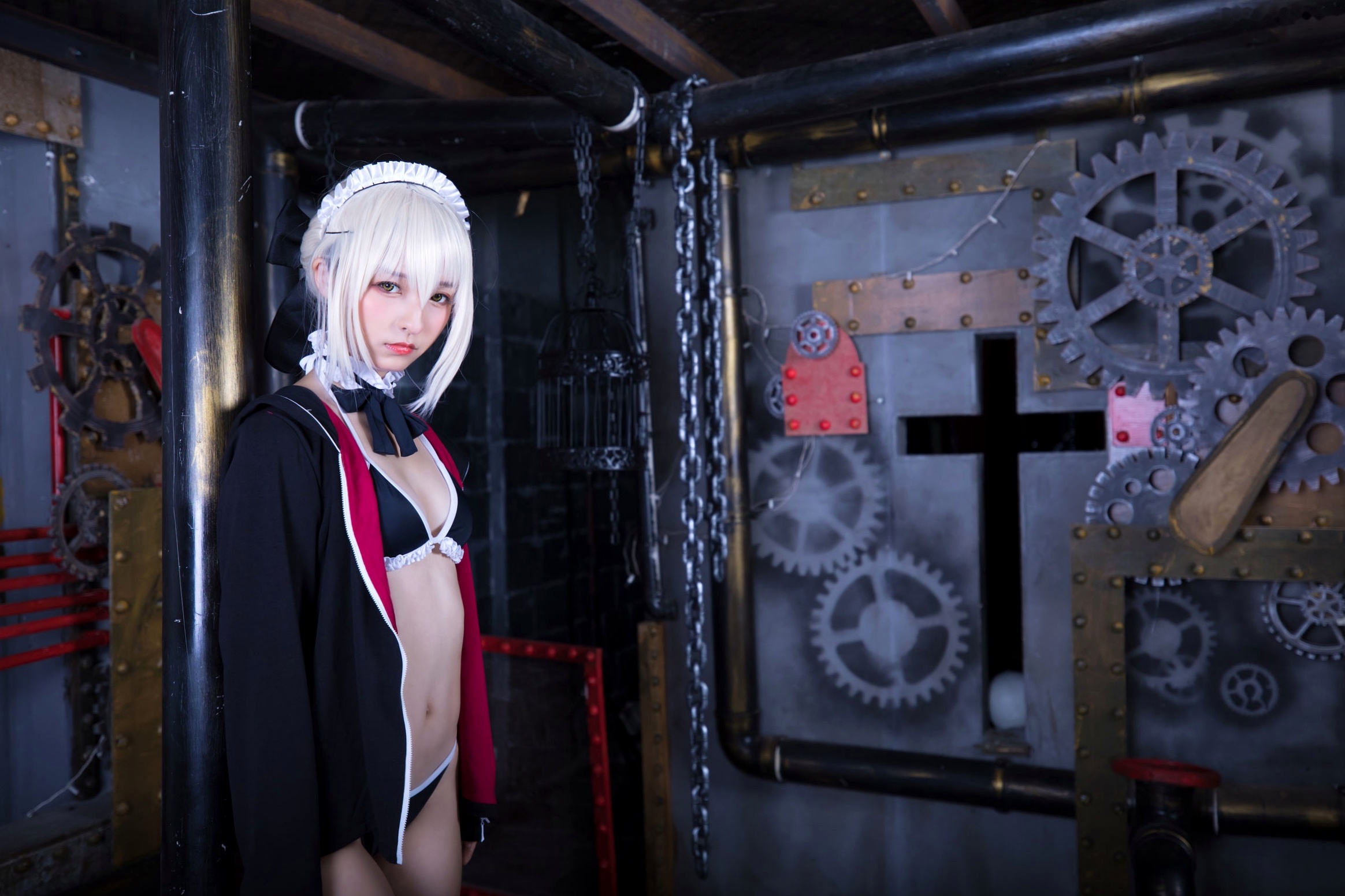 Gallery - 神楽坂真冬-008-绝对服从：高还原度FGO动漫COSPLAY写真，冷艳战斗装与极致身材完美融合，硬核魅惑角色扮演性感诱惑极品 女神私房照_秀色女神 - image 1