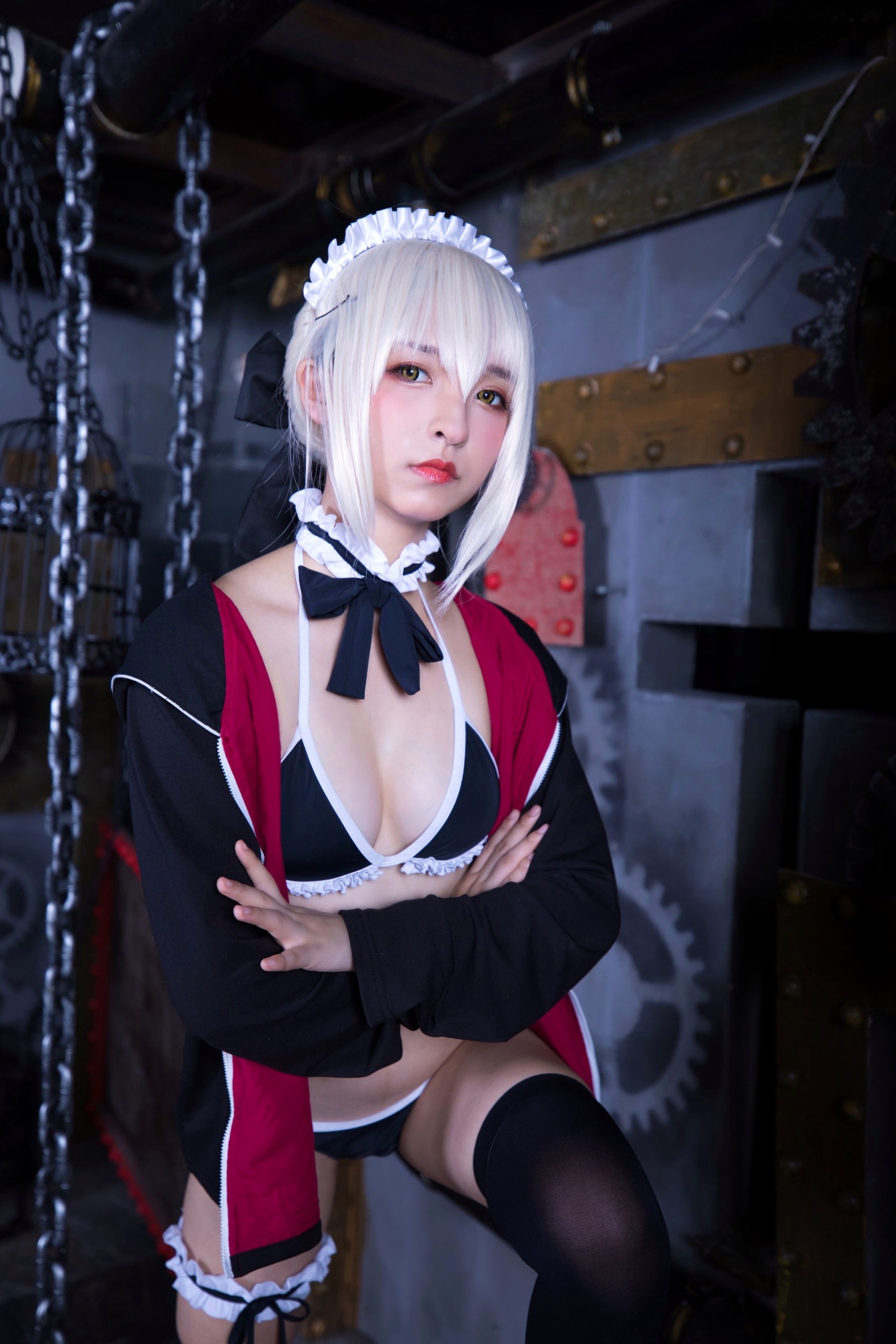 Gallery - 神楽坂真冬-008-绝对服从：高还原度FGO动漫COSPLAY写真，冷艳战斗装与极致身材完美融合，硬核魅惑角色扮演性感诱惑极品 女神私房照_秀色女神 - image 3