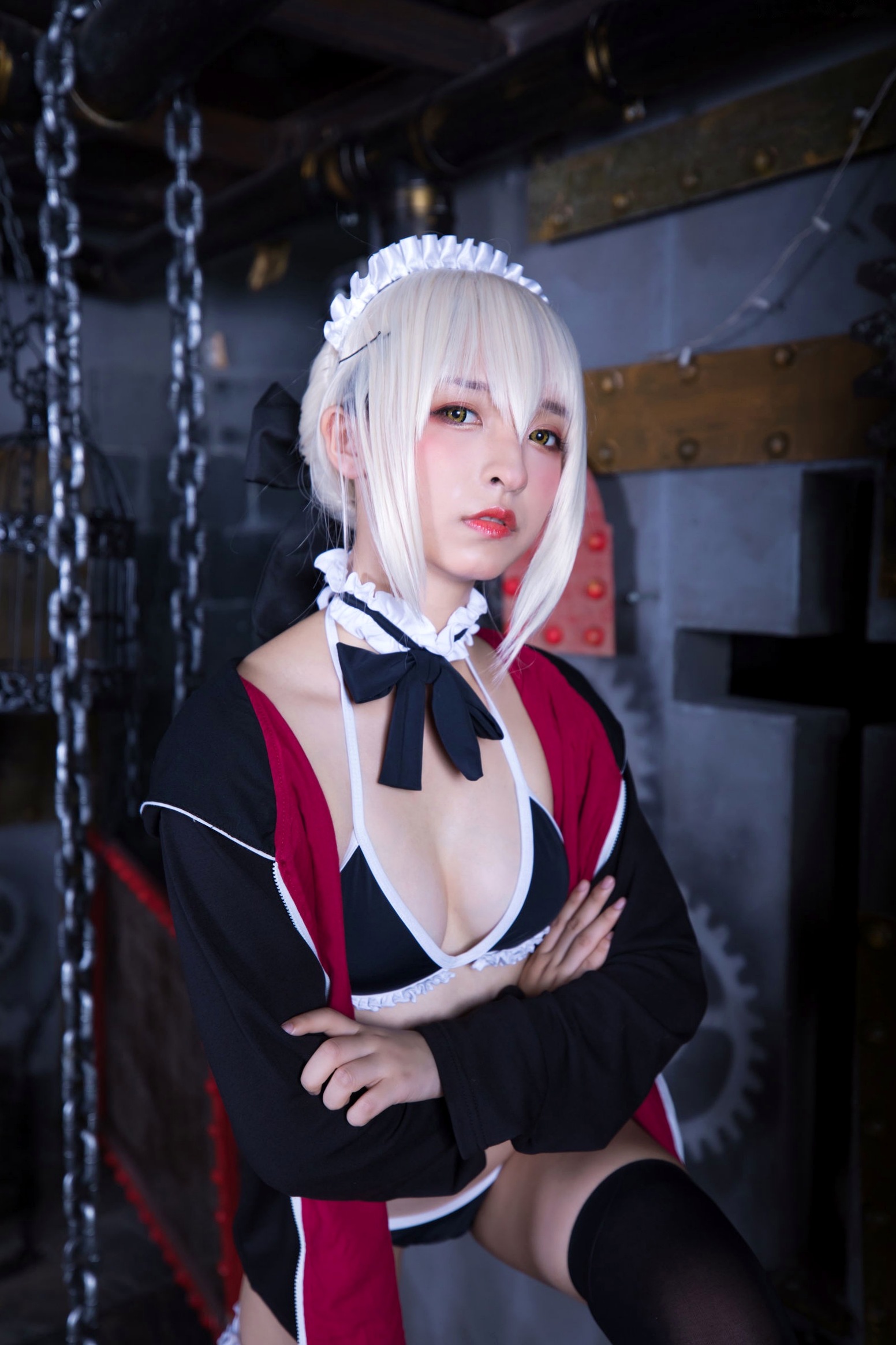 Gallery - 神楽坂真冬-008-绝对服从：高还原度FGO动漫COSPLAY写真，冷艳战斗装与极致身材完美融合，硬核魅惑角色扮演性感诱惑极品 女神私房照_秀色女神 - image 4