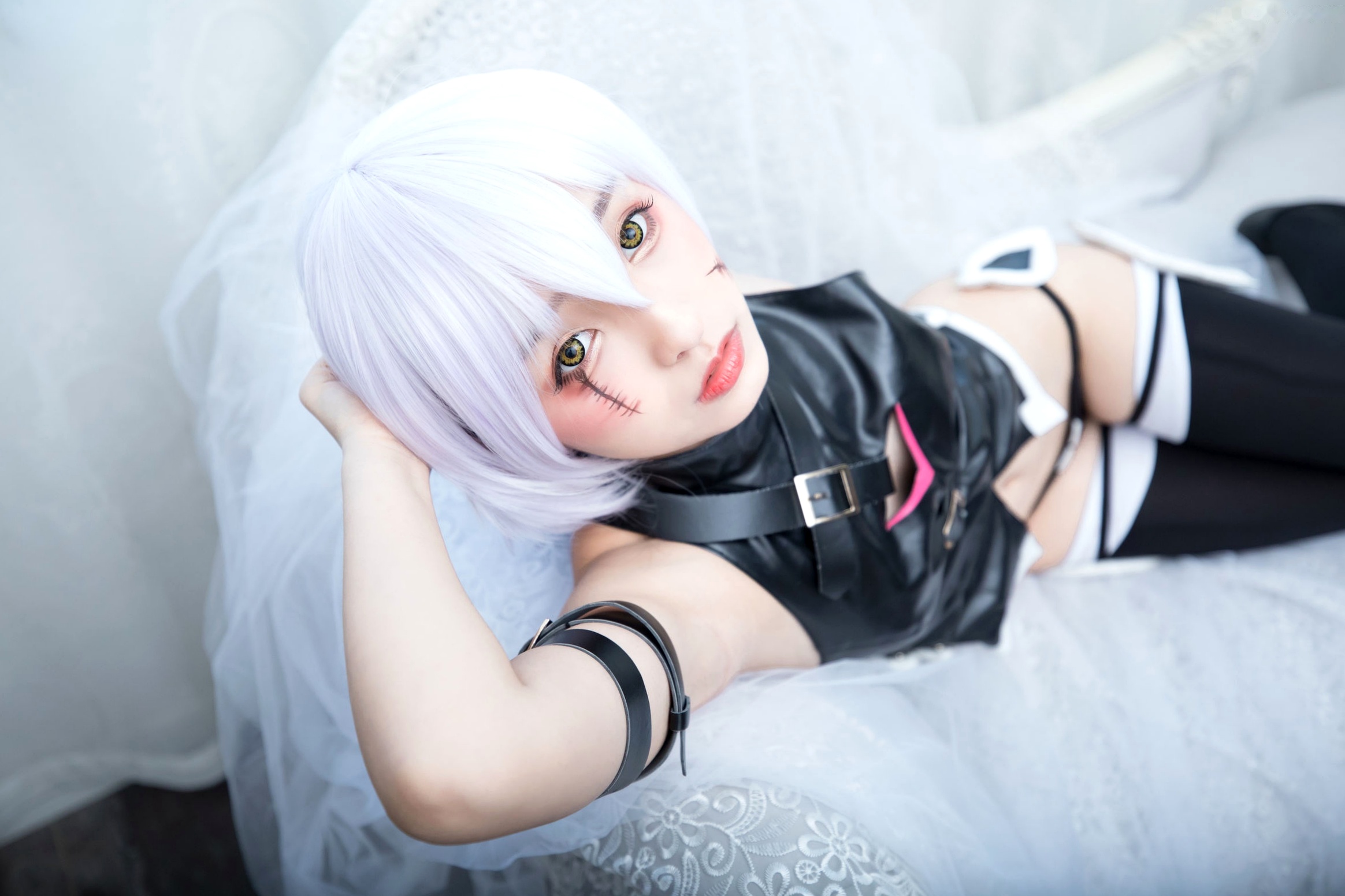 Gallery - 神楽坂真冬-008-绝对服从：高还原度FGO动漫COSPLAY写真，冷艳战斗装与极致身材完美融合，硬核魅惑角色扮演性感诱惑极品 女神私房照_秀色女神 - image 45
