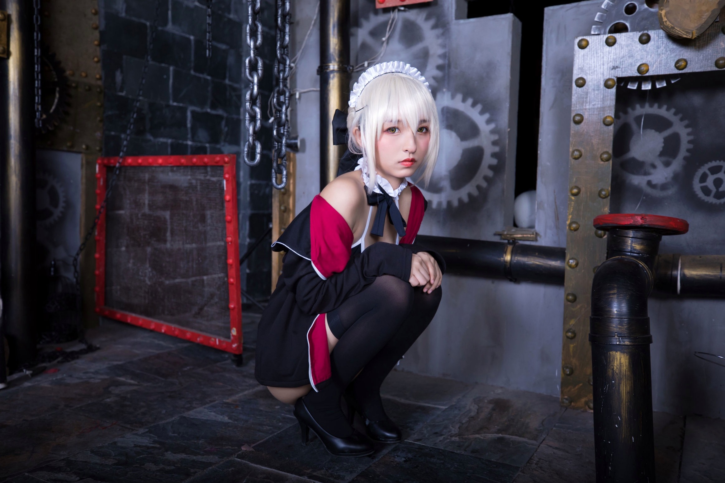 Gallery - 神楽坂真冬-008-绝对服从：高还原度FGO动漫COSPLAY写真，冷艳战斗装与极致身材完美融合，硬核魅惑角色扮演性感诱惑极品 女神私房照_秀色女神 - image 63