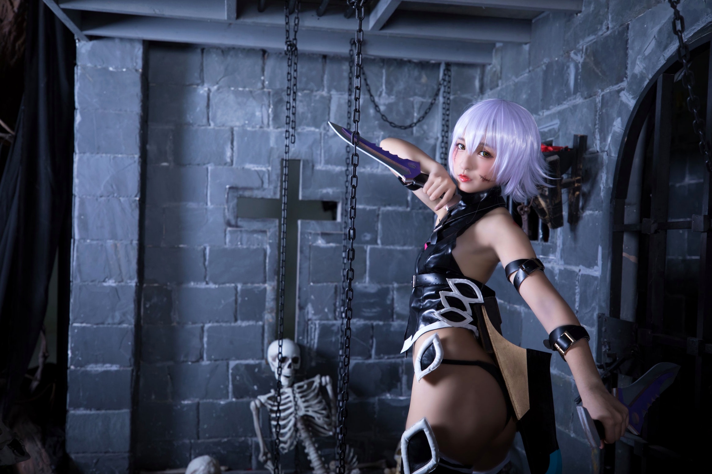 Gallery - 神楽坂真冬-008-绝对服从：高还原度FGO动漫COSPLAY写真，冷艳战斗装与极致身材完美融合，硬核魅惑角色扮演性感诱惑极品 女神私房照_秀色女神 - image 86
