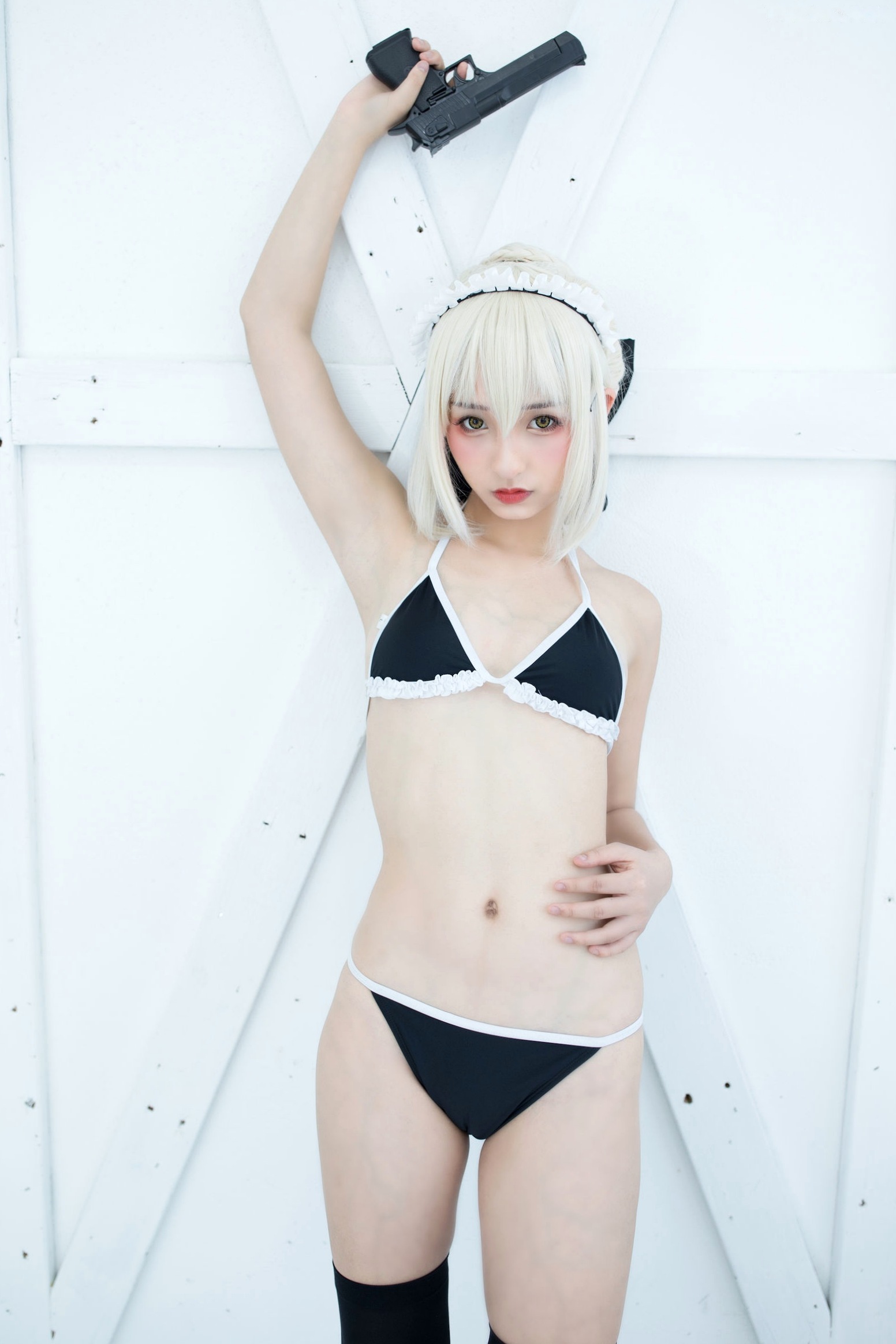 Gallery - 神楽坂真冬-008-绝对服从：高还原度FGO动漫COSPLAY写真，冷艳战斗装与极致身材完美融合，硬核魅惑角色扮演性感诱惑极品 女神私房照_秀色女神 - image 142