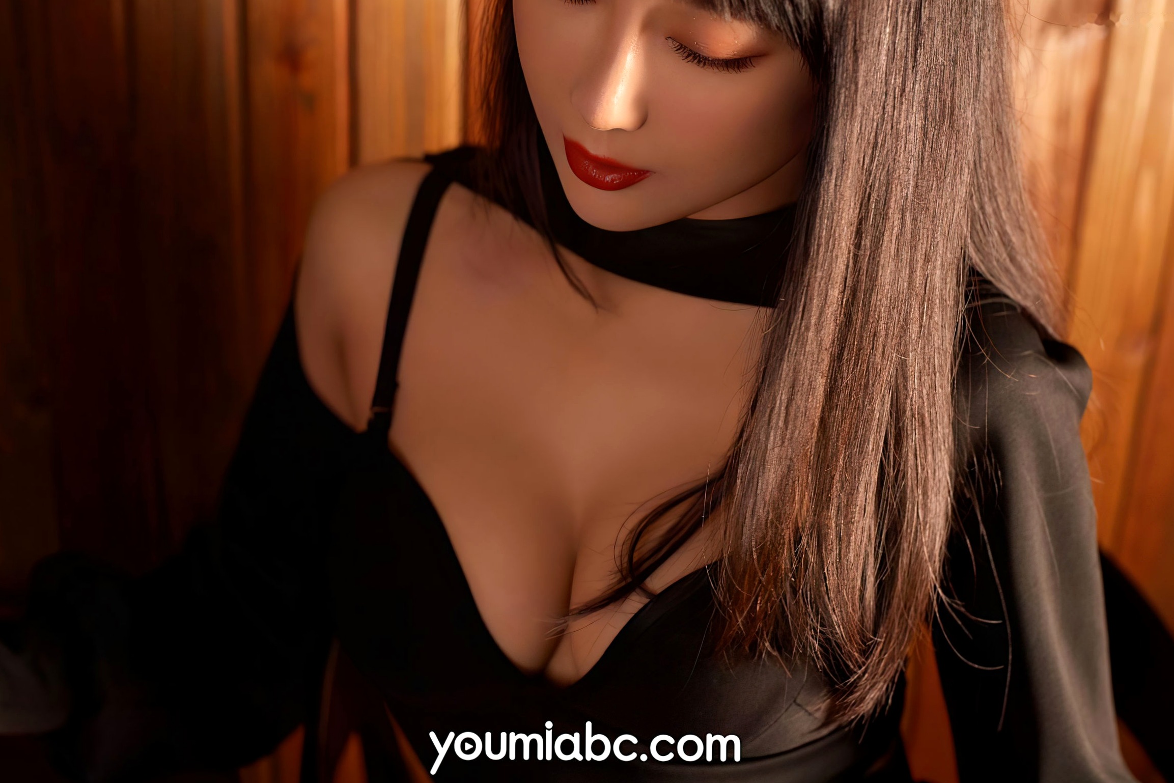 Gallery - YouMi尤蜜-何嘉颖《夜关门》：冷艳女神演绎黑色内衣性感私房写真大片尤蜜荟 - Chiness Model 性感冷艳私房照 女神私房照_秀色女神 - image 3