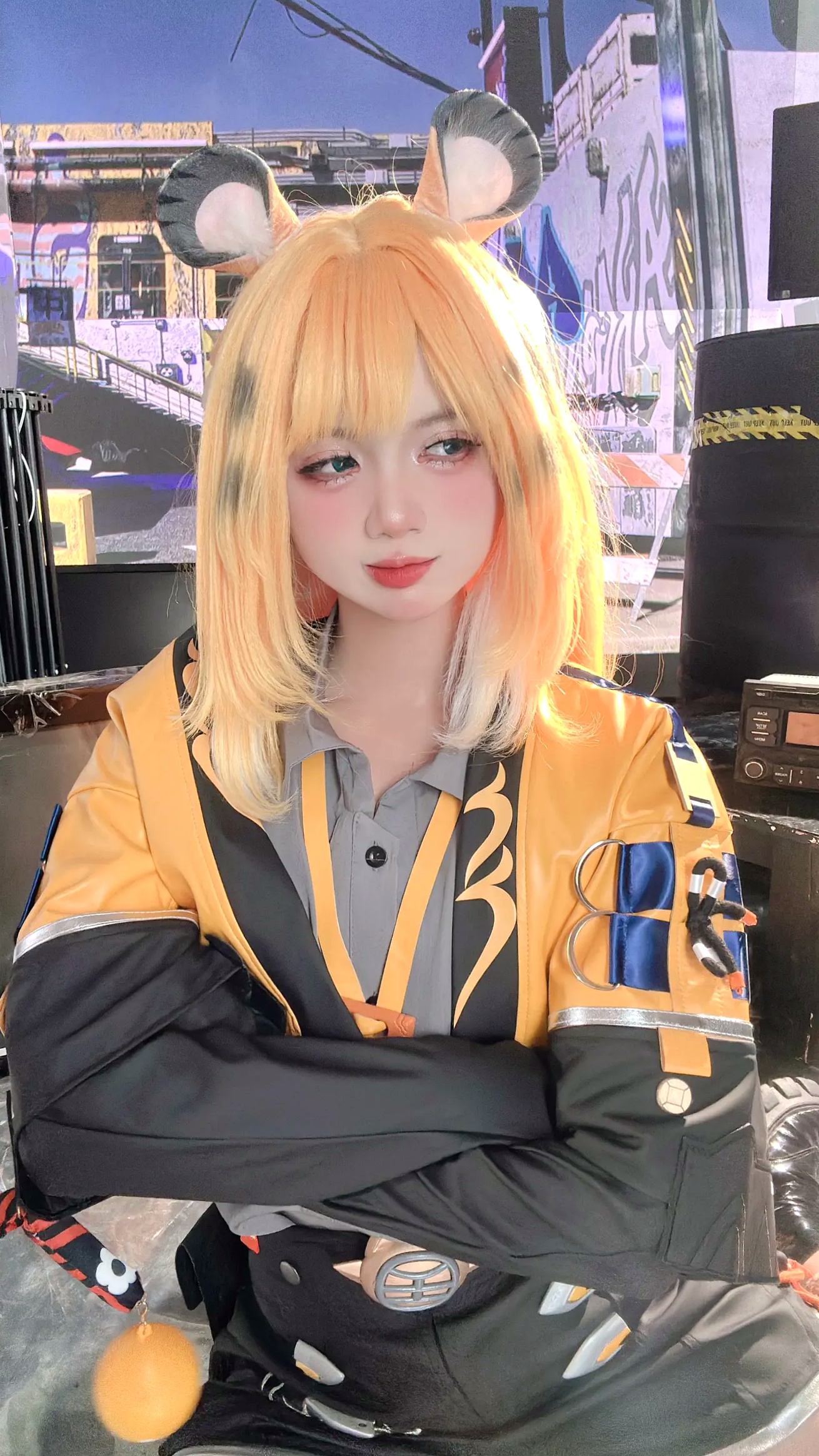 Gallery - PoppaChan - Ju Fufu -《绝区零》角色扮演，精致金发猫耳造型与性感私房写真，极致还原角色扮演性感私房照极品 女神私房照_秀色女神 - image 78