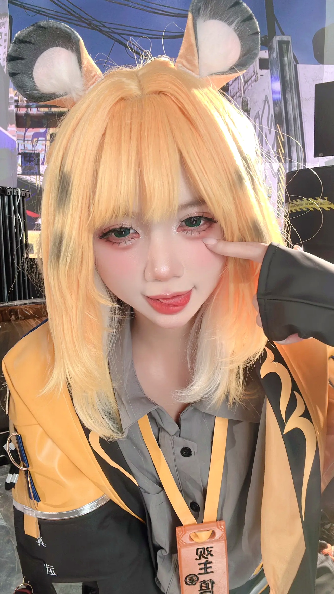 Gallery - PoppaChan - Ju Fufu -《绝区零》角色扮演，精致金发猫耳造型与性感私房写真，极致还原角色扮演性感私房照极品 女神私房照_秀色女神 - image 81