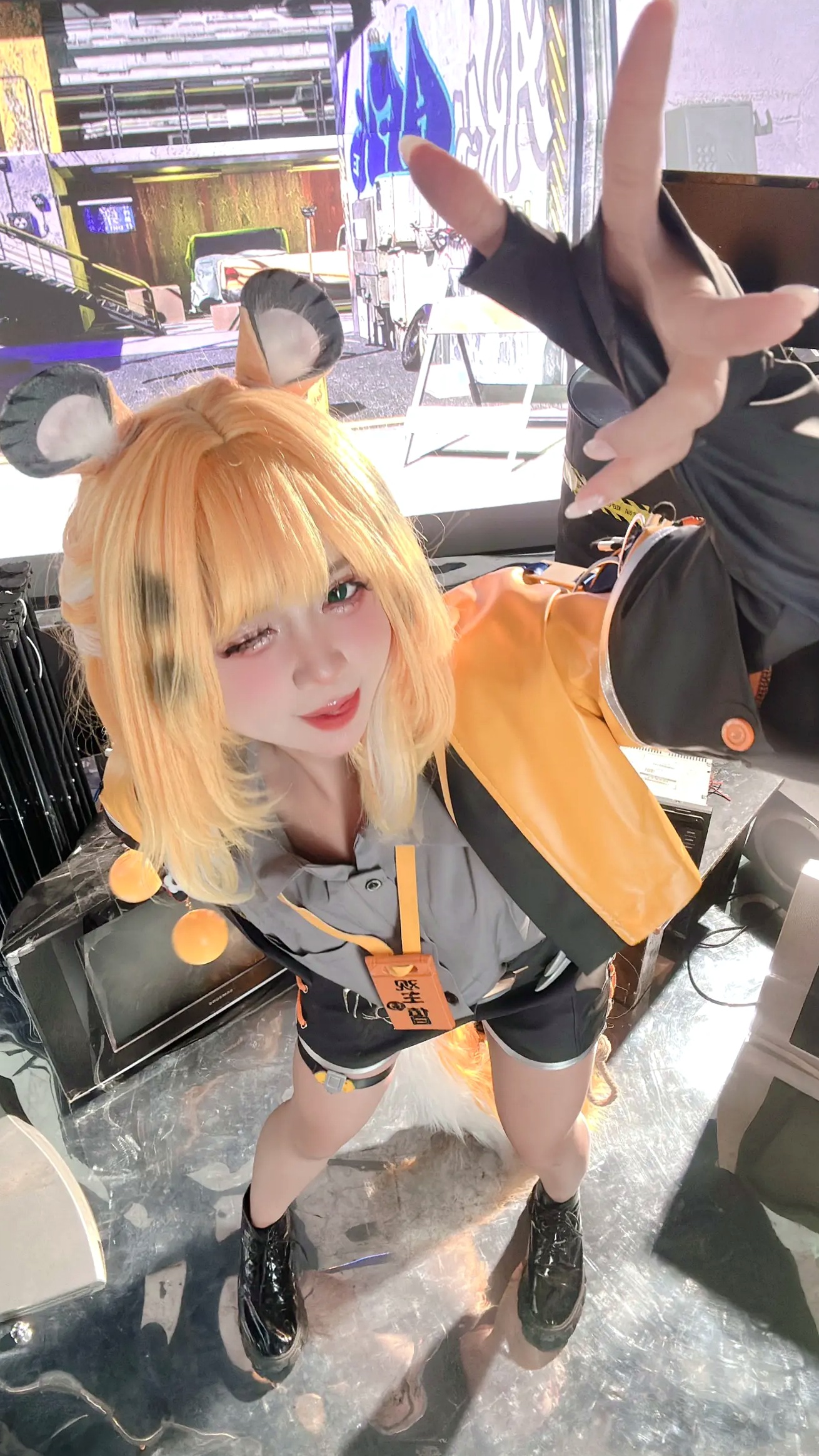 Gallery - PoppaChan - Ju Fufu -《绝区零》角色扮演，精致金发猫耳造型与性感私房写真，极致还原角色扮演性感私房照极品 女神私房照_秀色女神 - image 84