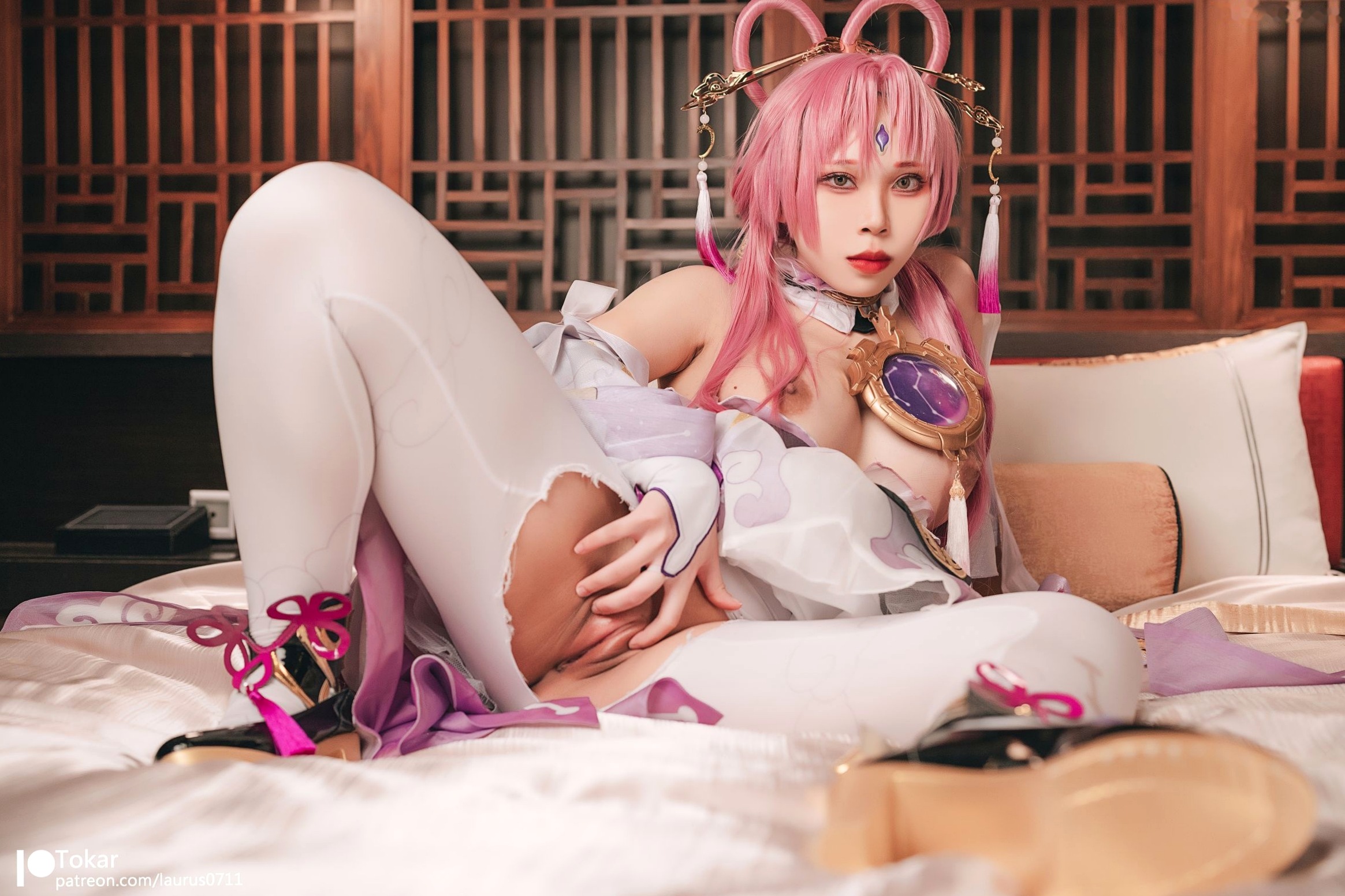 Gallery - Tokar浵卡-崩坏星穹铁道符玄Cosplay私房照-性感大尺度动漫角色扮演角色扮演大尺度私房照性感诱惑 女神私房照_秀色女神 - image 35