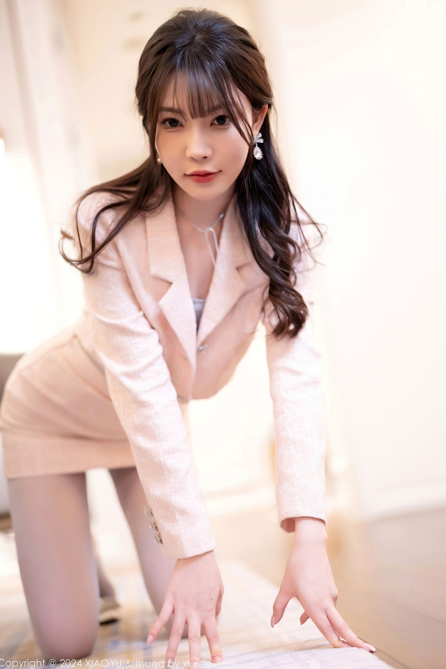 Gallery - XiaoYu语画界 - Painting World -1236-徐莉芝：极品私房灰丝写真，浅粉透视极致诱惑，尽显曼妙身姿，高清大尺度视觉盛宴语画界 - Painting World 性感私房照丝袜大尺度诱惑 女神私房照_秀色女神 - image 12