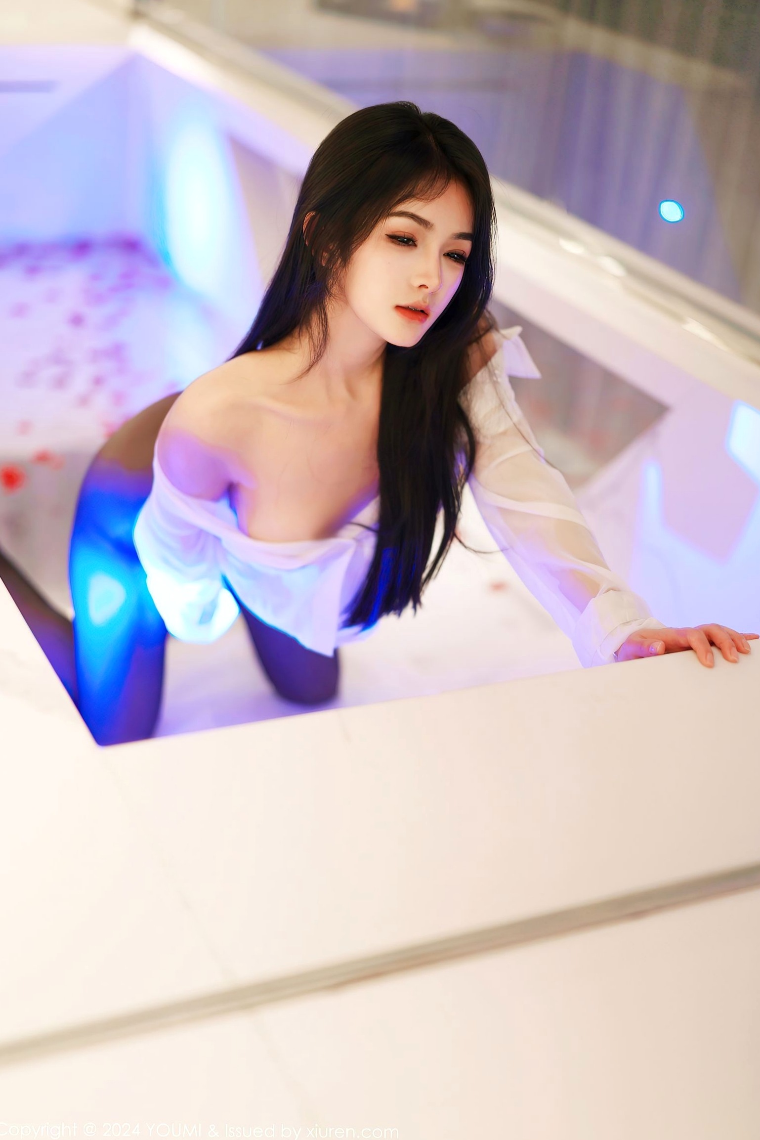 Gallery - YouMi尤蜜荟 - Chiness Model -1050-谭小灵：浴室湿身诱惑，OL白衬衫与黑丝美腿的极致碰撞，尽显御姐魅力与曼妙身材尤蜜荟 - Chiness Model 黑丝浴室湿身诱惑 女神私房照_秀色女神 - image 78