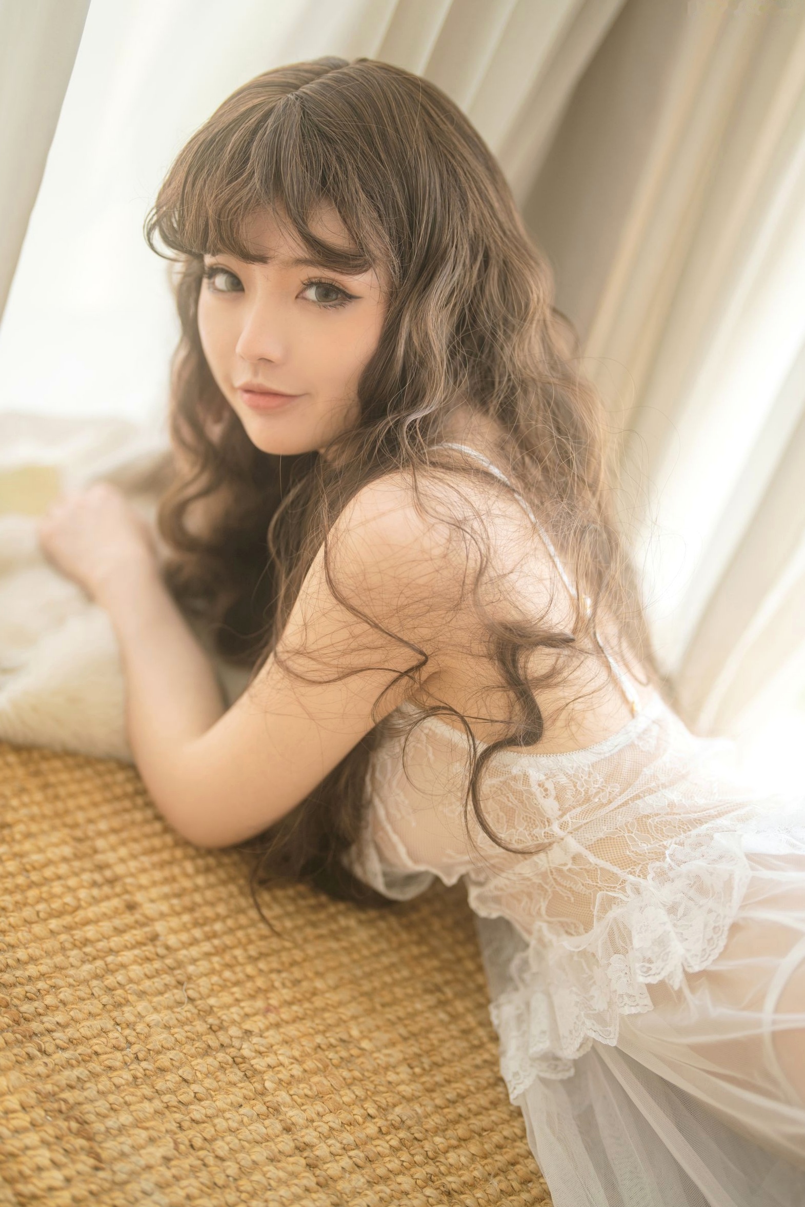 Gallery - 桃良阿宅-白纱透视诱惑写真，自然光影下的纯欲私房大尺度美学性感诱惑私房照大尺度白嫩 女神私房照_秀色女神 - image 6