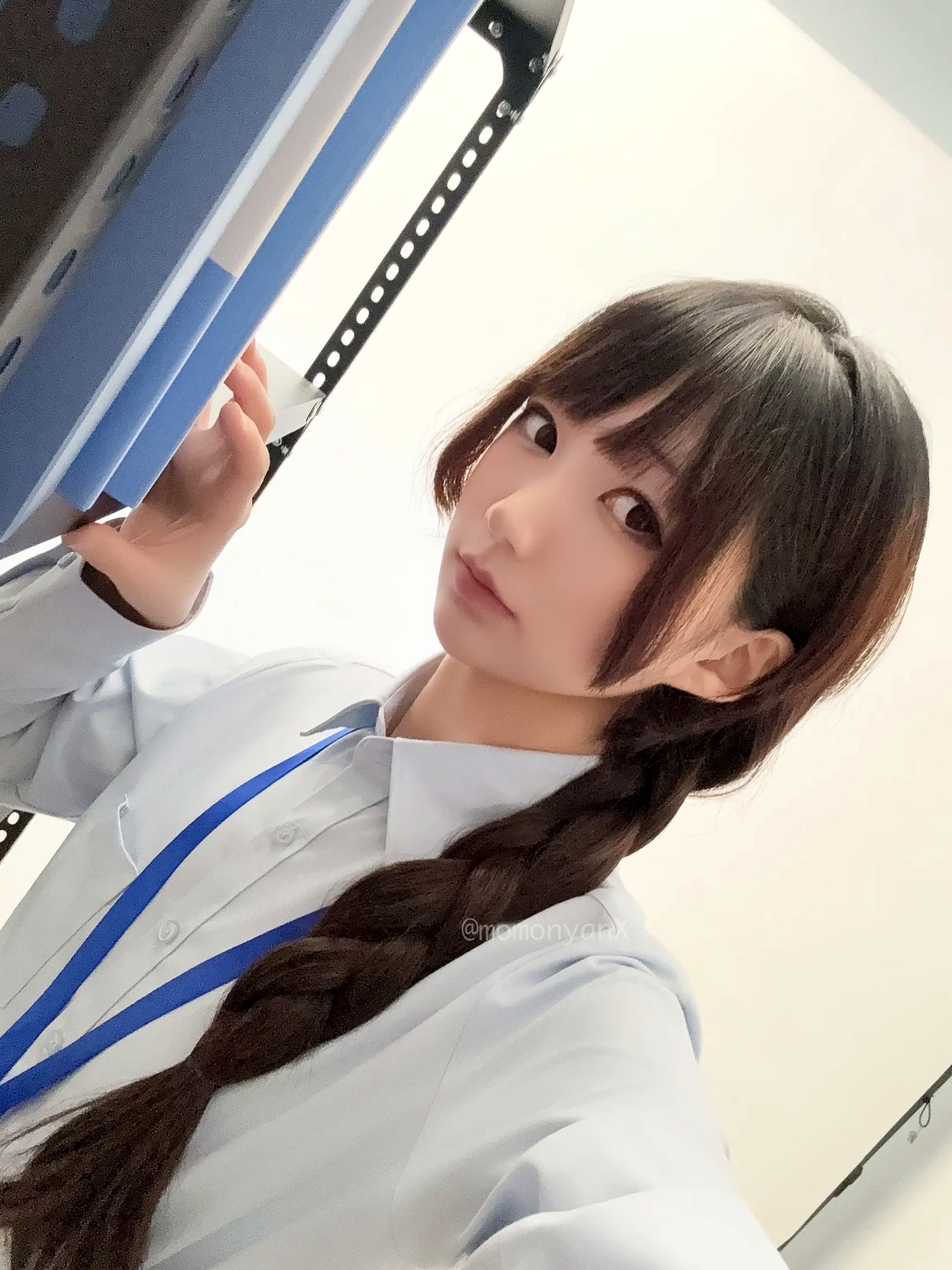 Gallery - NAGISA魔物喵[fantia]OL制服诱惑，办公室职场角色扮演，甜美可爱与黑丝美腿的极致碰撞[15P]制服角色扮演黑丝诱惑性感 女神私房照_秀色女神 - image 1