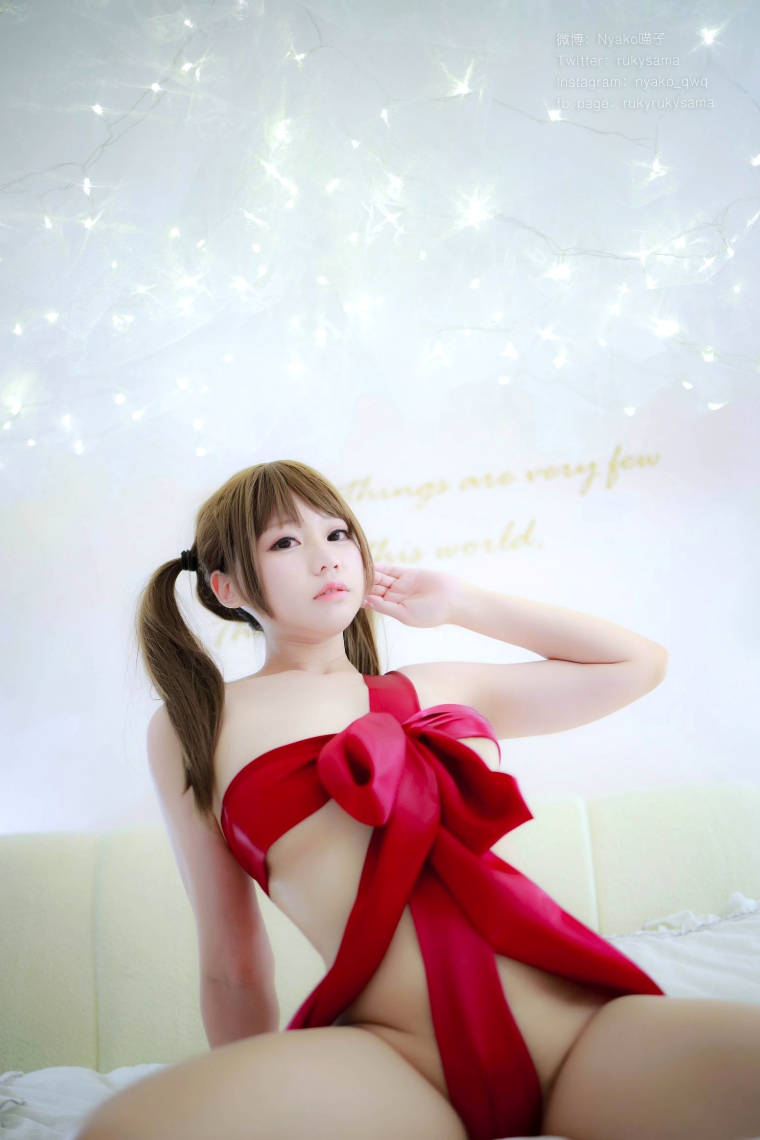 Gallery - Nyako喵子-水手服和礼物cosplay写真，甜美校服与大胆丝带诱惑，极致黑丝私房照校服角色扮演黑丝诱惑私房照 女神私房照_秀色女神 - image 116