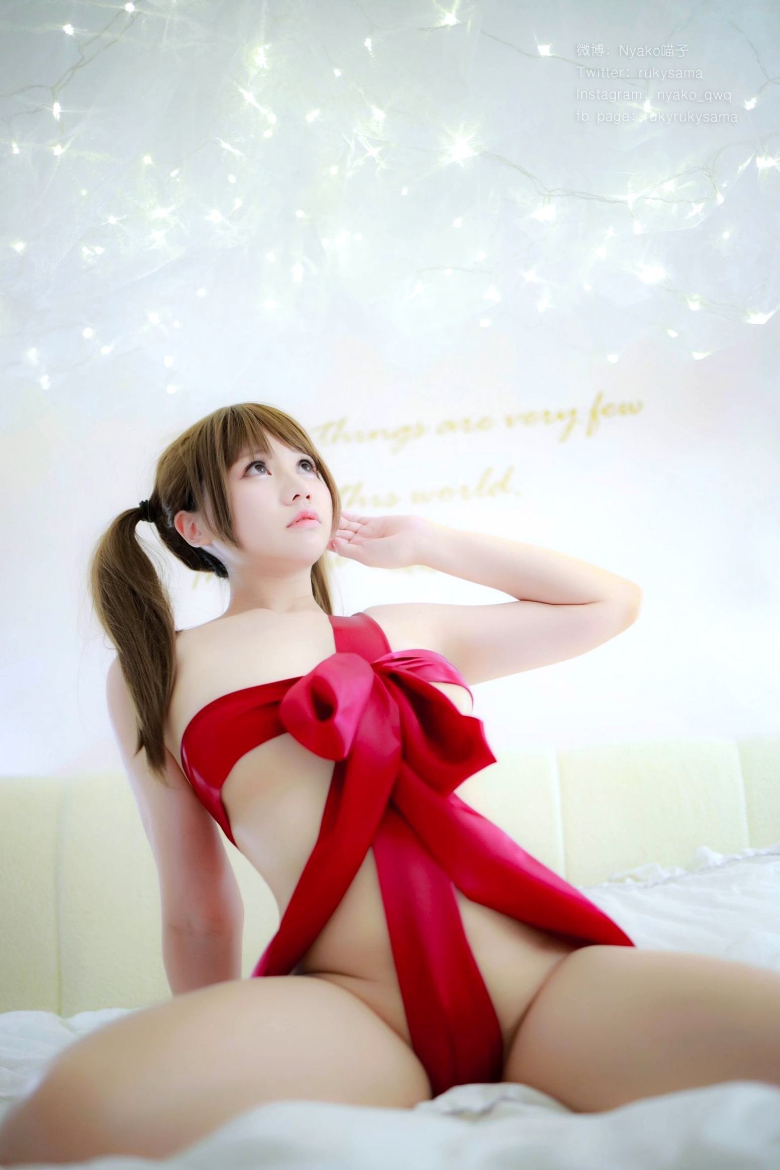 Gallery - Nyako喵子-水手服和礼物cosplay写真，甜美校服与大胆丝带诱惑，极致黑丝私房照校服角色扮演黑丝诱惑私房照 女神私房照_秀色女神 - image 127