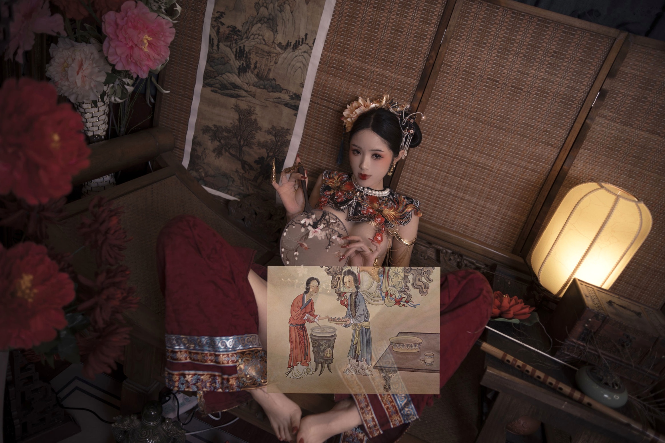 Gallery - 钛合金TiTi古风私房大尺度写真，唯美满清服饰诱惑，古典韵味十足的性感宫廷夜色性感诱惑大尺度私房照 女神私房照_秀色女神 - image 34