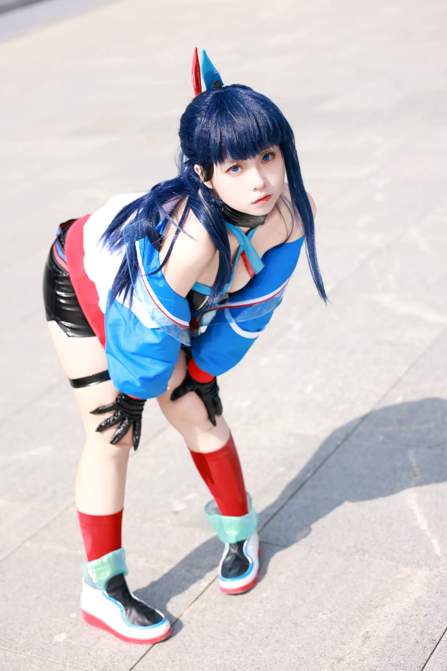 Gallery - G44不会受伤 - 宝多六花高清COS：蓝天户外系极品角色扮演，超短裙展现极致曼妙曲线，清冷美艳制服写真角色扮演制服性感户外美腿 女神私房照_秀色女神 - image 20