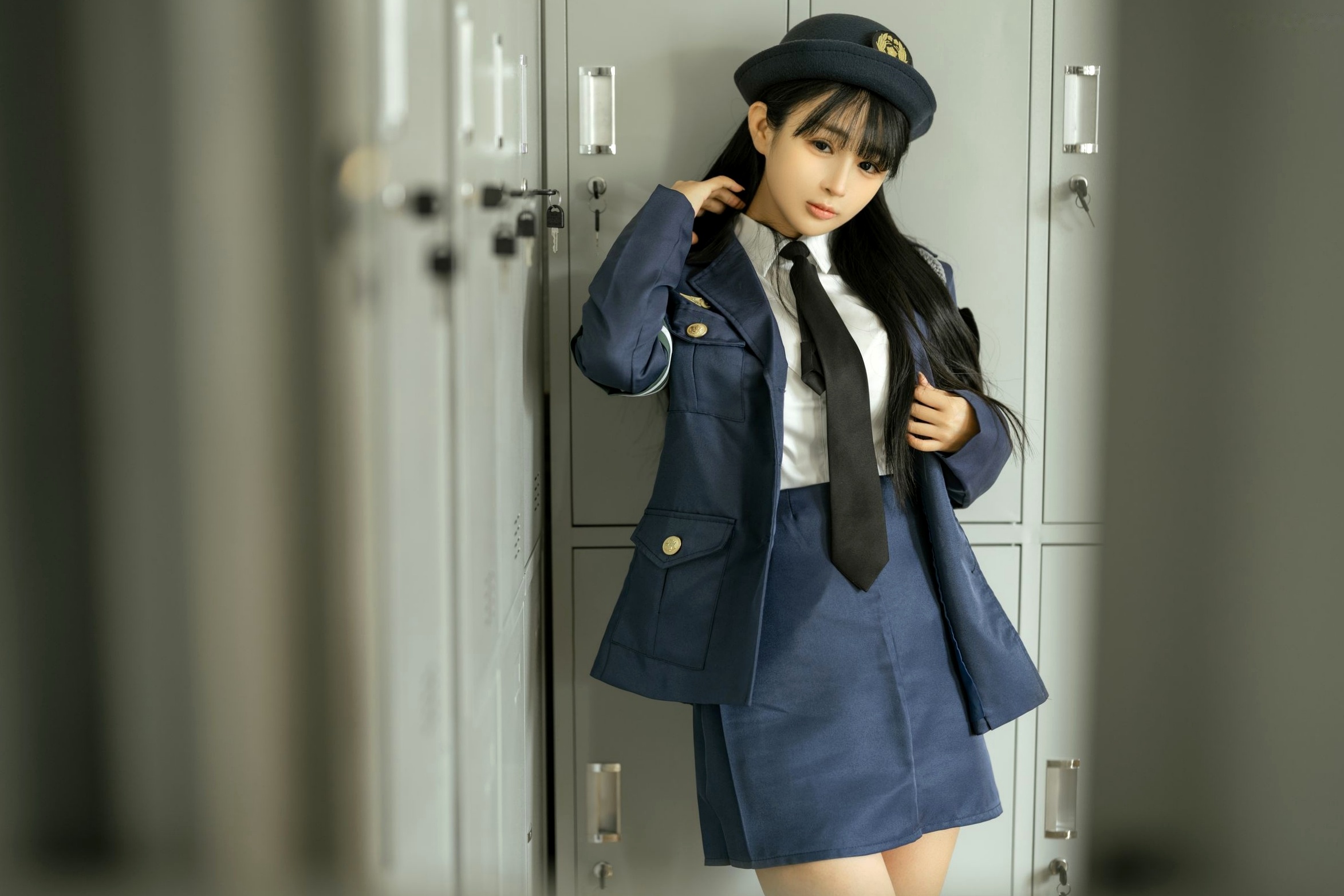 Gallery - 桜井宁宁-中野美树制服诱惑，更衣室私房写真，极致性感白嫩美体，职场制服与内衣的诱惑碰撞制服性感诱惑私房照童颜巨乳 女神私房照_秀色女神 - image 12