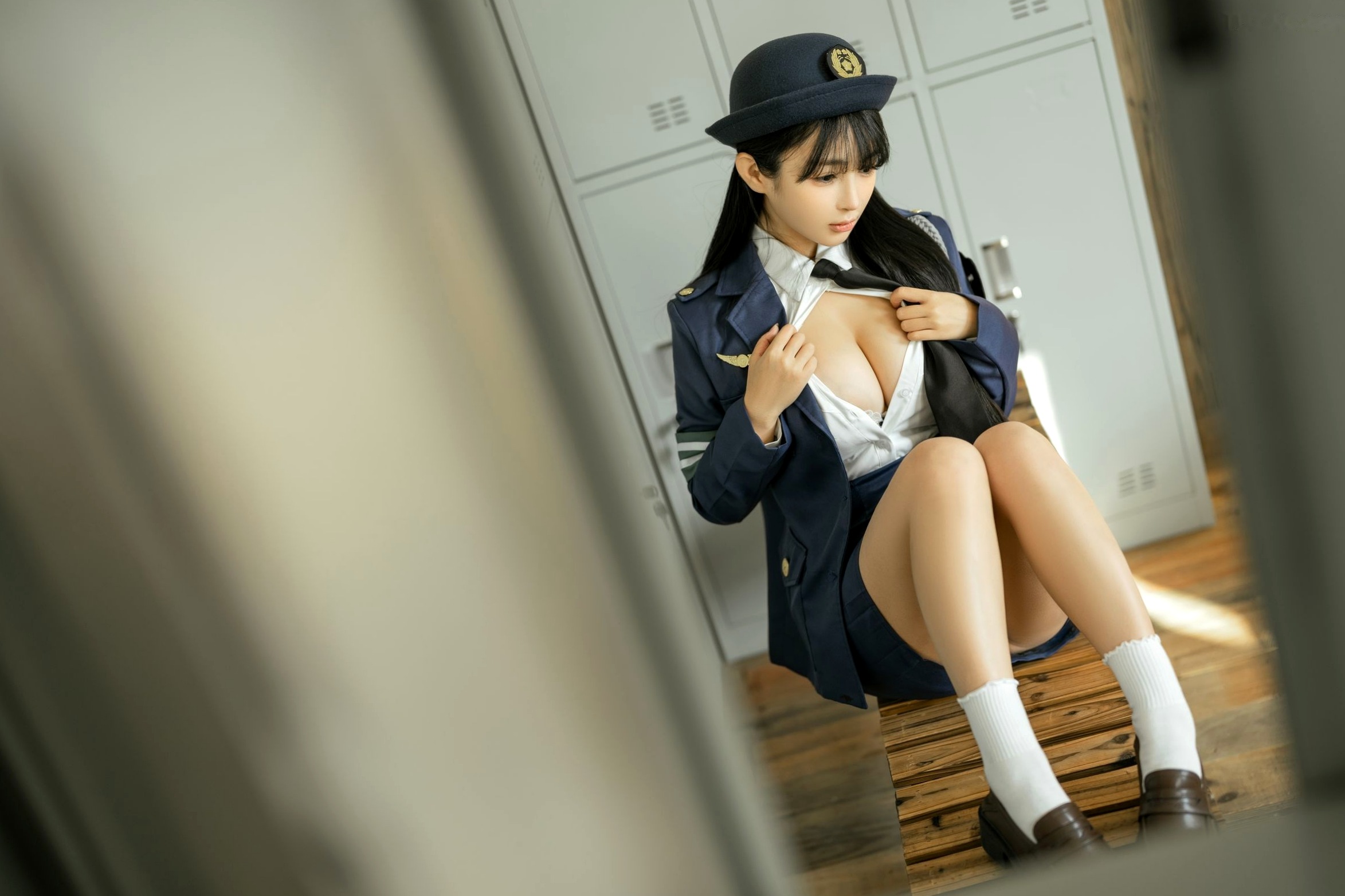 Gallery - 桜井宁宁-中野美树制服诱惑，更衣室私房写真，极致性感白嫩美体，职场制服与内衣的诱惑碰撞制服性感诱惑私房照童颜巨乳 女神私房照_秀色女神 - image 13