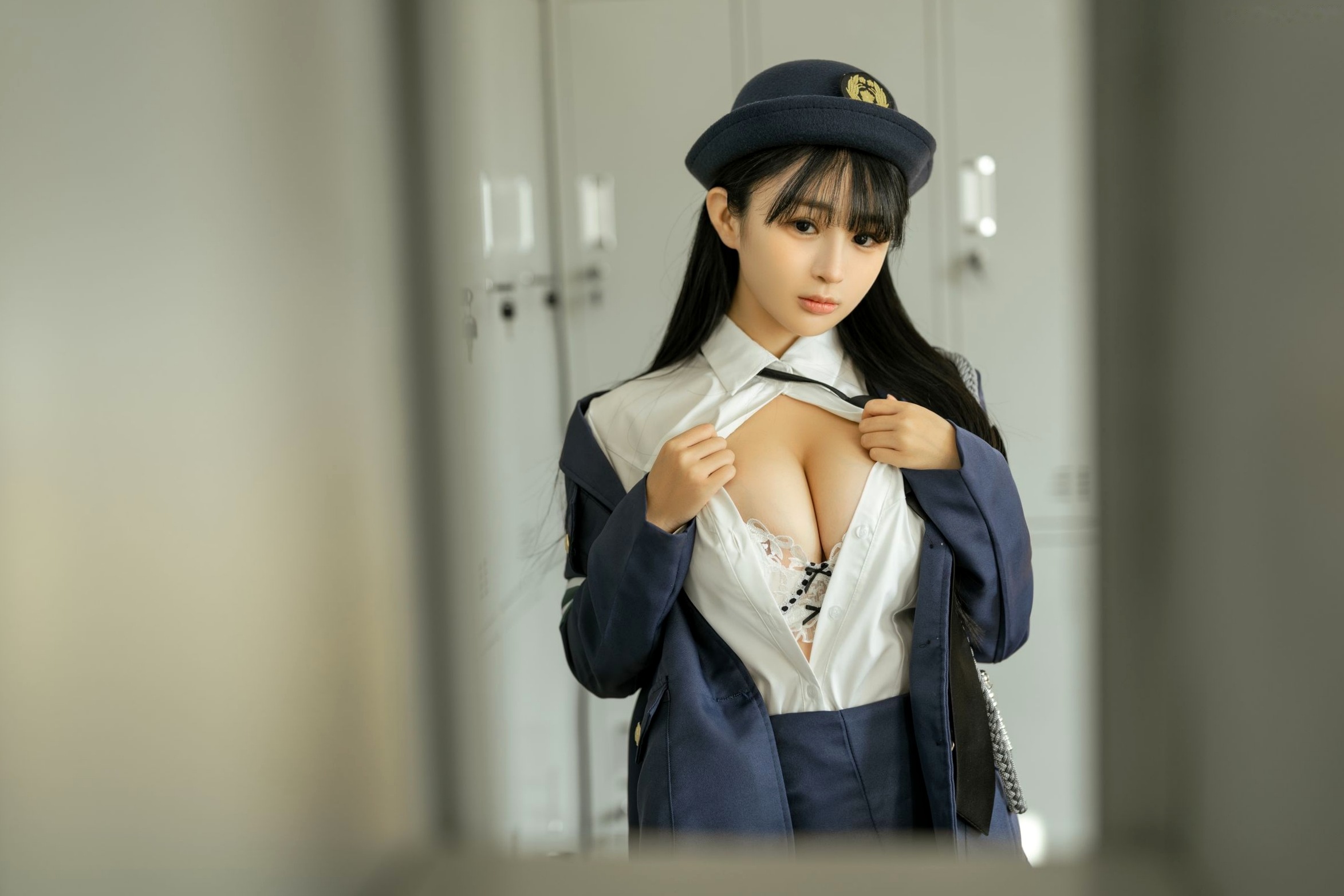 Gallery - 桜井宁宁-中野美树制服诱惑，更衣室私房写真，极致性感白嫩美体，职场制服与内衣的诱惑碰撞制服性感诱惑私房照童颜巨乳 女神私房照_秀色女神 - image 16