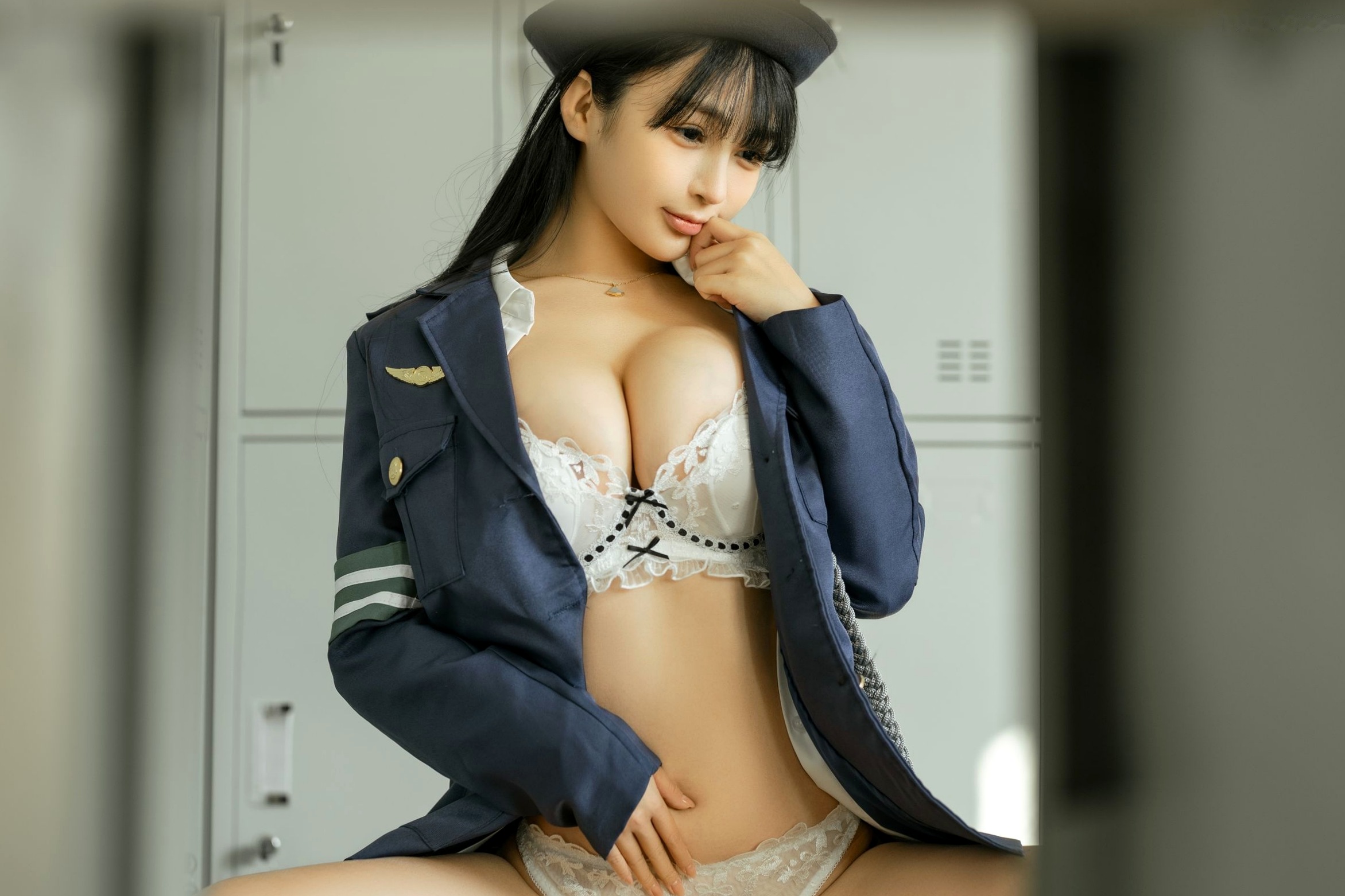 Gallery - 桜井宁宁-中野美树制服诱惑，更衣室私房写真，极致性感白嫩美体，职场制服与内衣的诱惑碰撞制服性感诱惑私房照童颜巨乳 女神私房照_秀色女神 - image 25