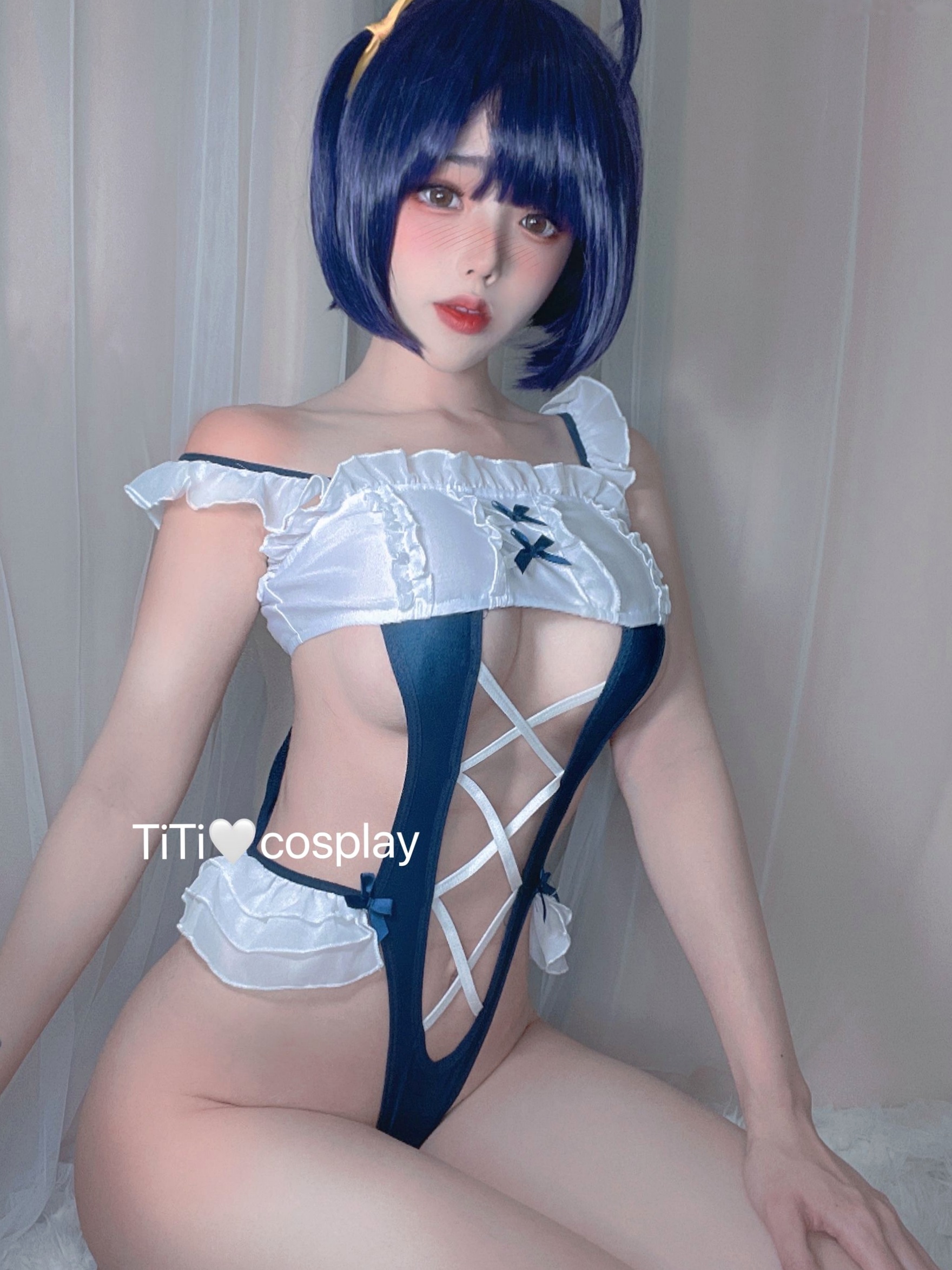 Gallery - 钛合金TiTi-猫耳女仆装镜面自拍，绝美角色扮演，身材诱惑，尽显极致魅力女仆角色扮演性感诱惑丝袜 女神私房照_秀色女神 - image 8