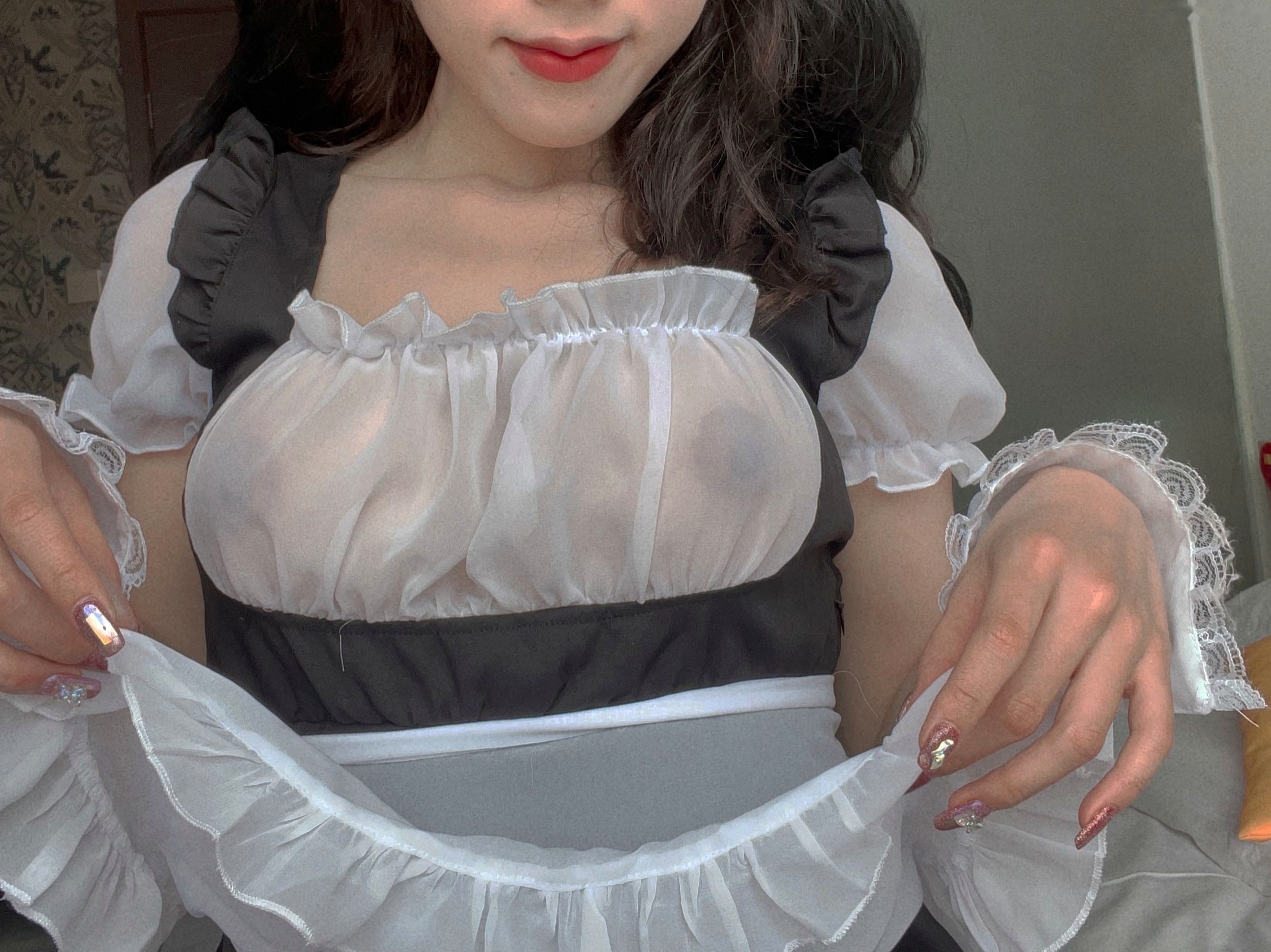 Gallery - 钛合金TiTi-猫耳女仆装镜面自拍，绝美角色扮演，身材诱惑，尽显极致魅力女仆角色扮演性感诱惑丝袜 女神私房照_秀色女神 - image 20