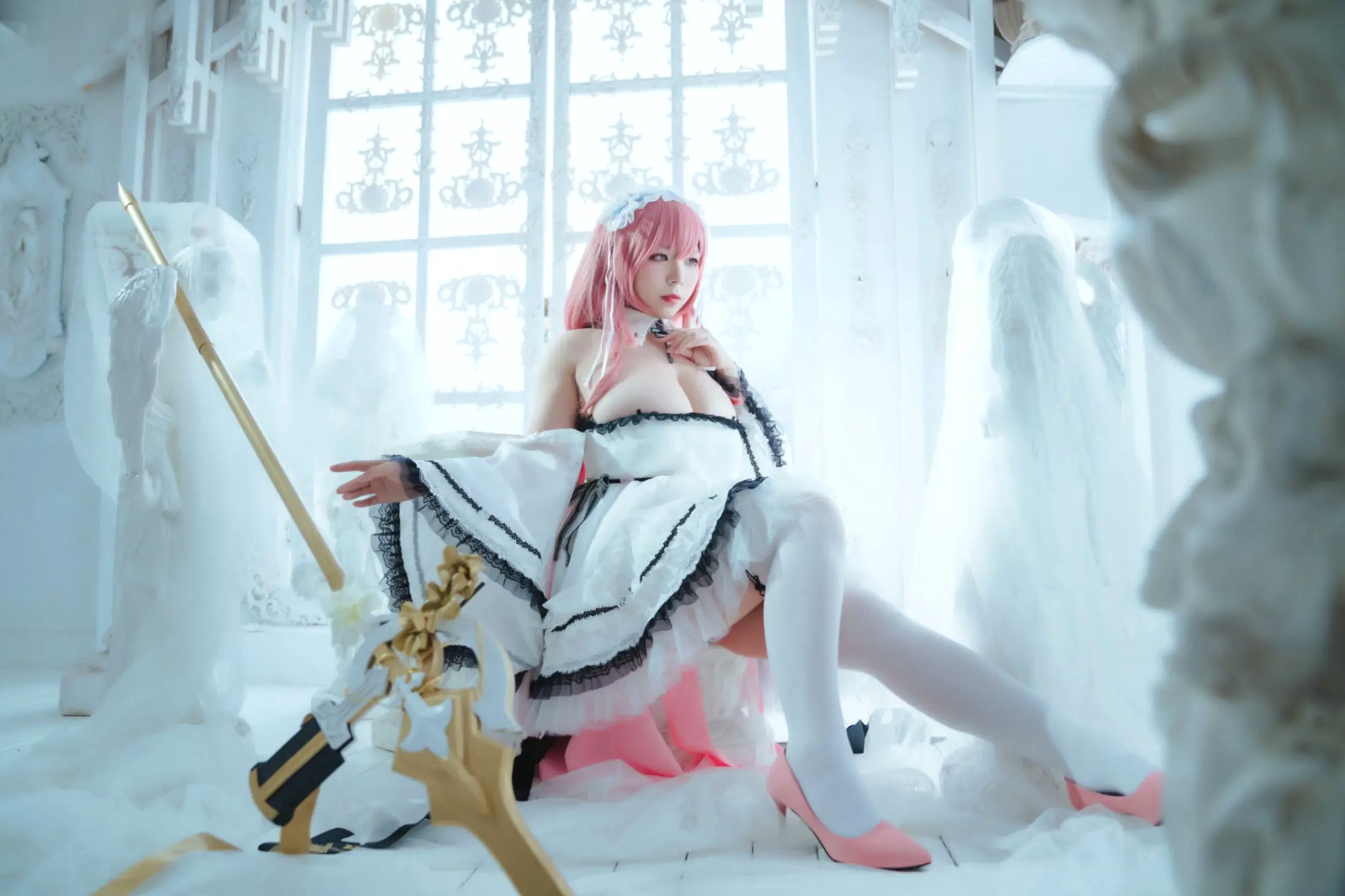 Gallery - 自闭颜球球(无颜小天使wy) - 碧蓝航线英仙座Cosplay，梦幻清纯女仆造型，绝美冷艳之姿，治愈系天使写真[27P]角色扮演治愈系性感萌系 女神私房照_秀色女神 - image 10