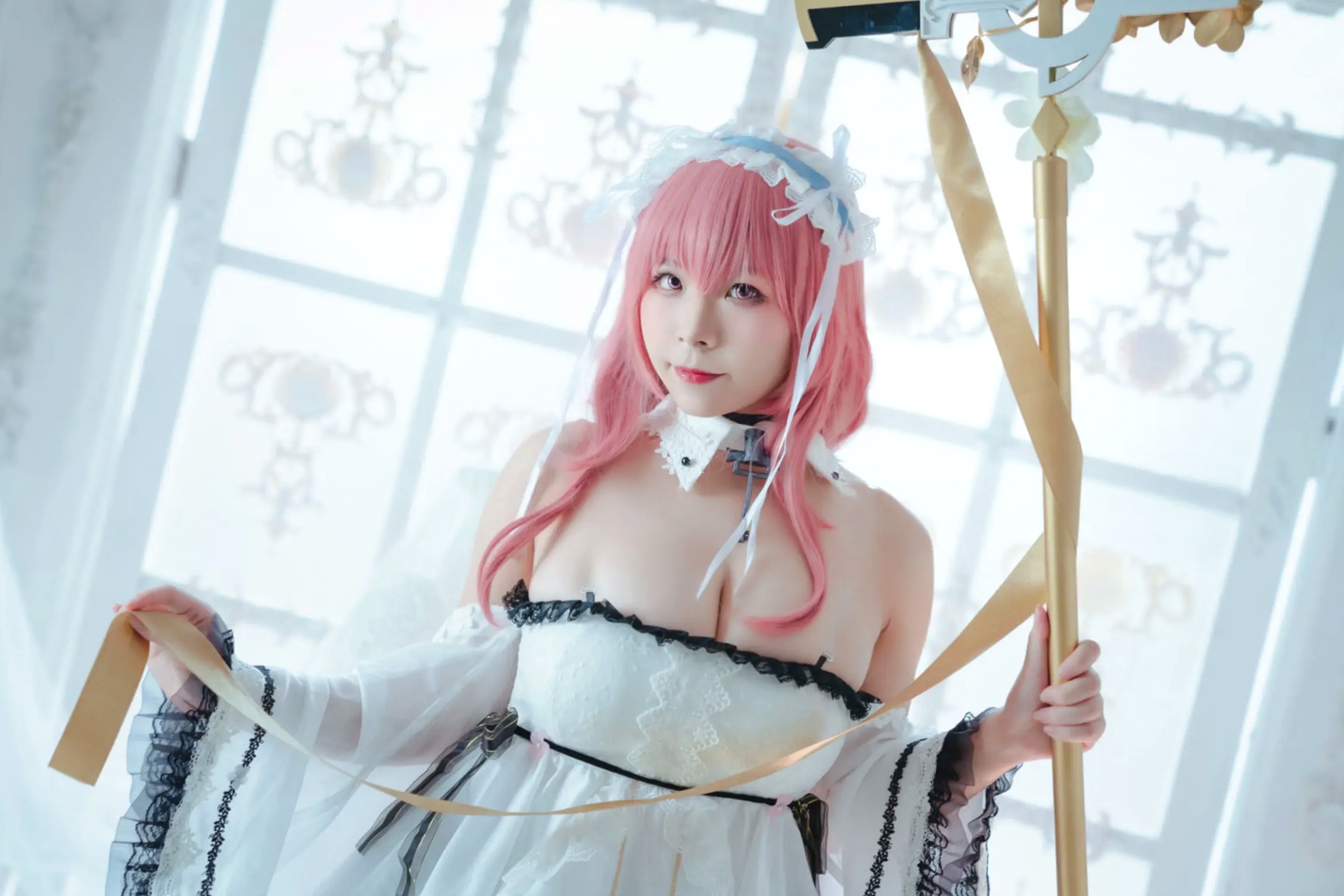 Gallery - 自闭颜球球(无颜小天使wy) - 碧蓝航线英仙座Cosplay，梦幻清纯女仆造型，绝美冷艳之姿，治愈系天使写真[27P]角色扮演治愈系性感萌系 女神私房照_秀色女神 - image 23