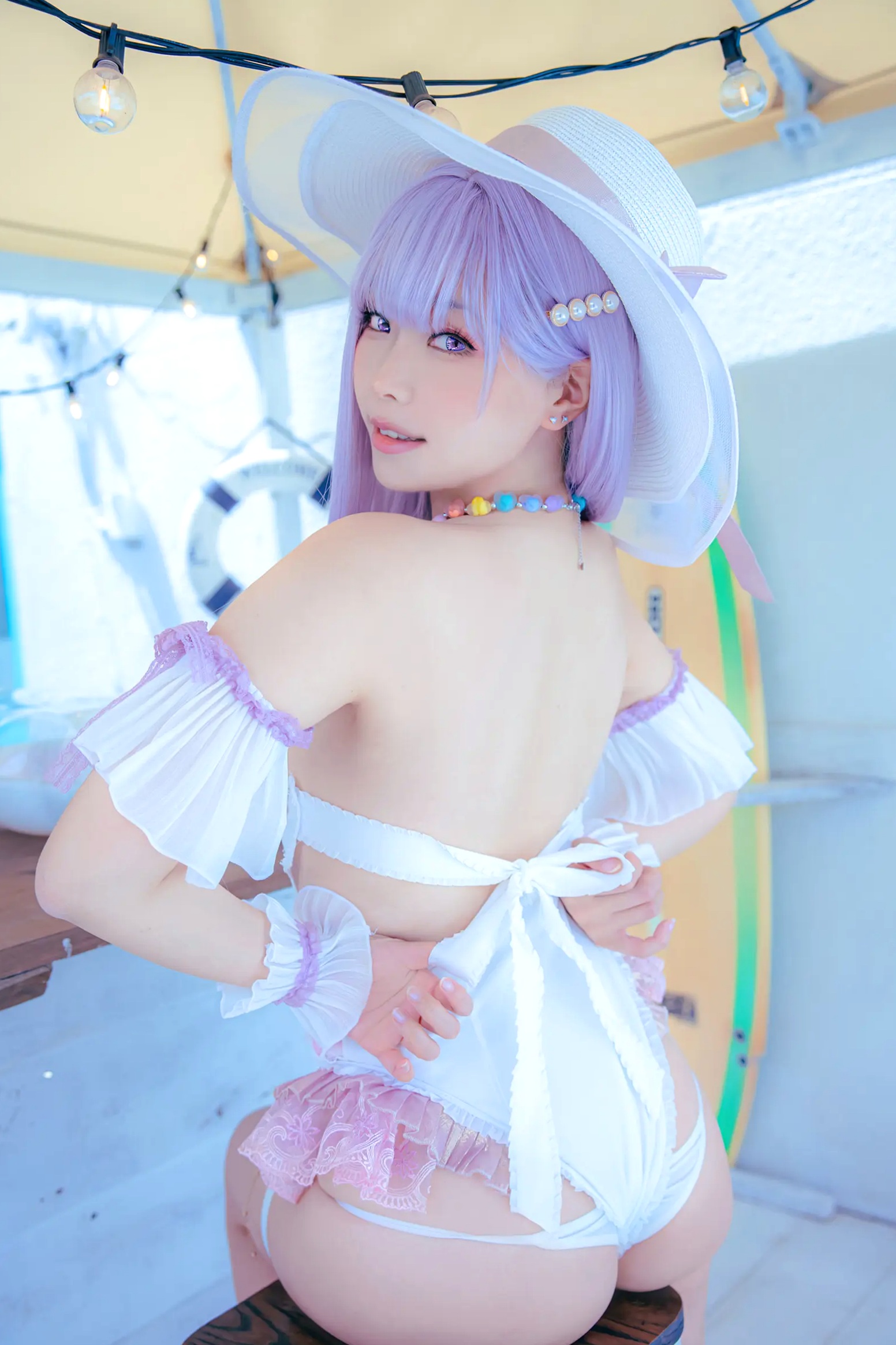 Gallery - Ely_eee(ElyEE子) 碧蓝航线普利茅斯泳装Cosplay版 甜美夏日写真 [28P]角色扮演萝莉泳池治愈系清纯 女神私房照_秀色女神 - image 7