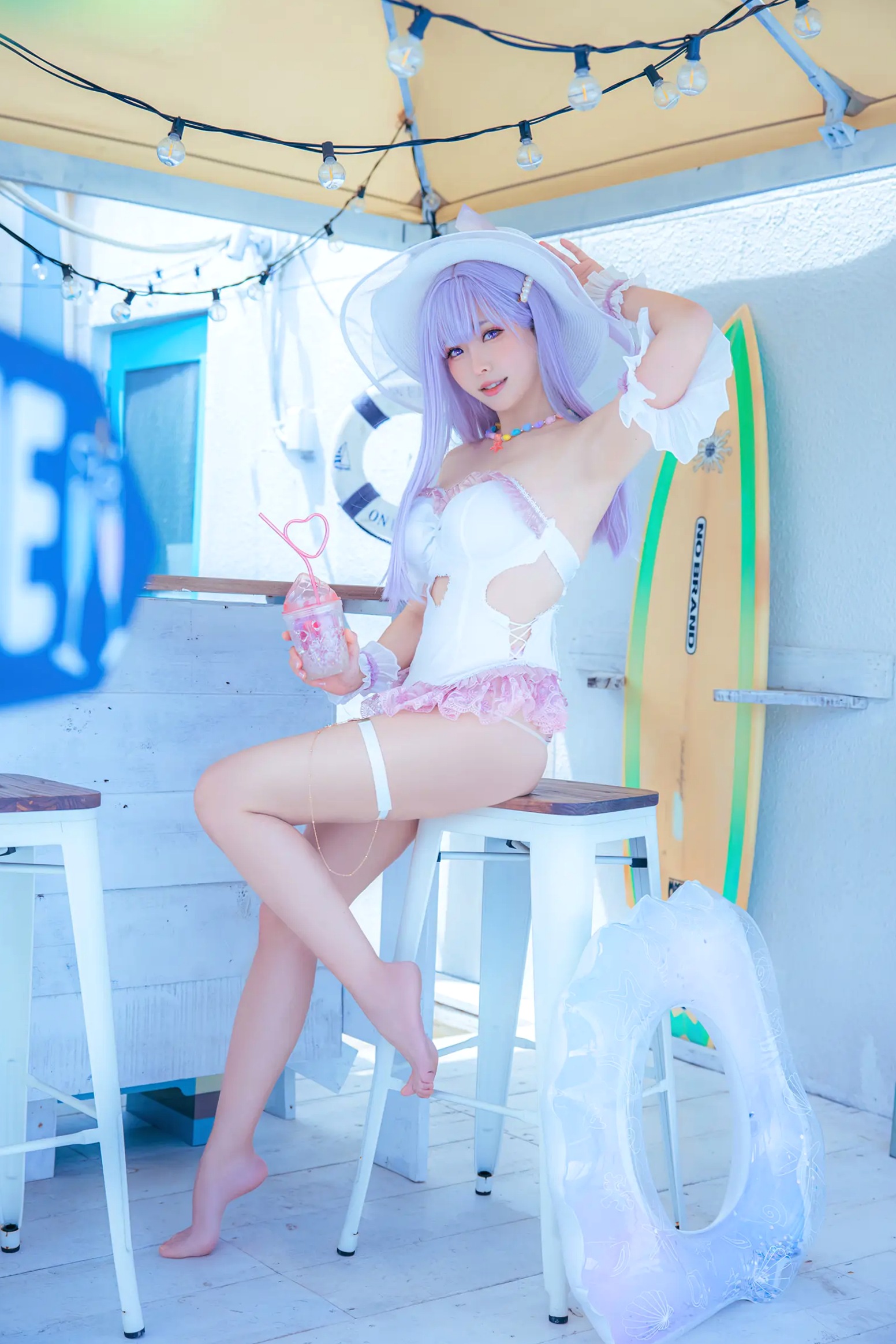 Gallery - Ely_eee(ElyEE子) 碧蓝航线普利茅斯泳装Cosplay版 甜美夏日写真 [28P]角色扮演萝莉泳池治愈系清纯 女神私房照_秀色女神 - image 9