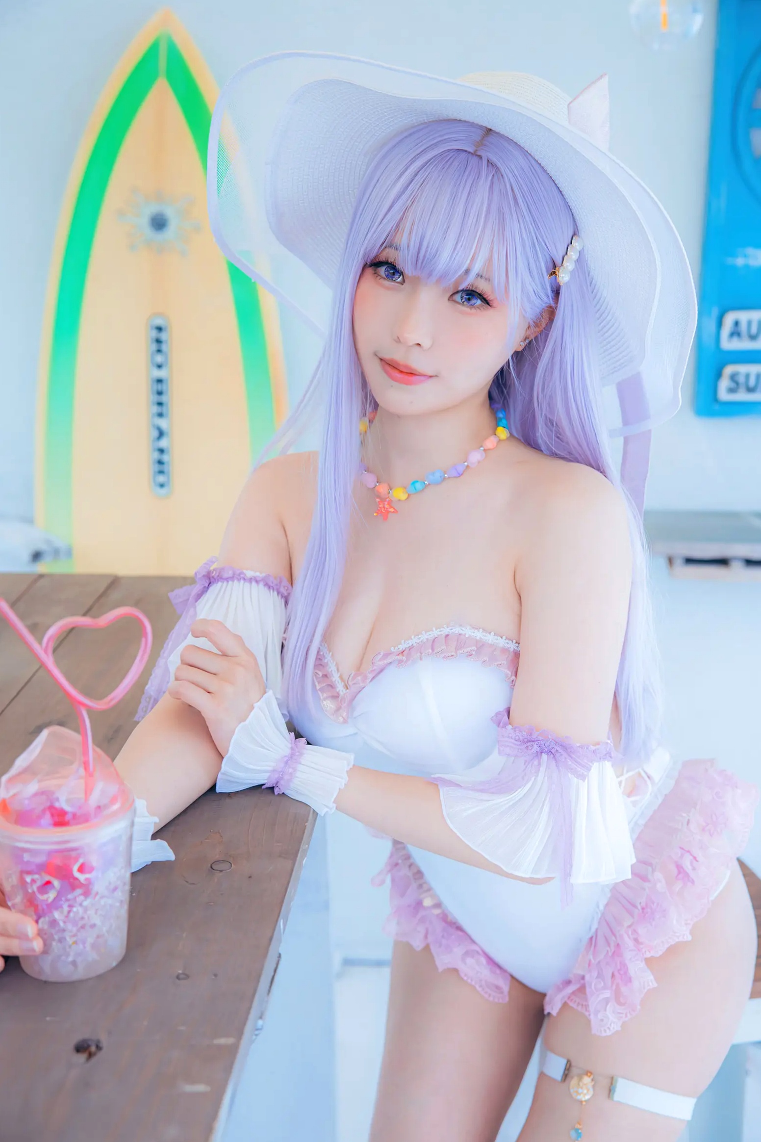 Gallery - Ely_eee(ElyEE子) 碧蓝航线普利茅斯泳装Cosplay版 甜美夏日写真 [28P]角色扮演萝莉泳池治愈系清纯 女神私房照_秀色女神 - image 10