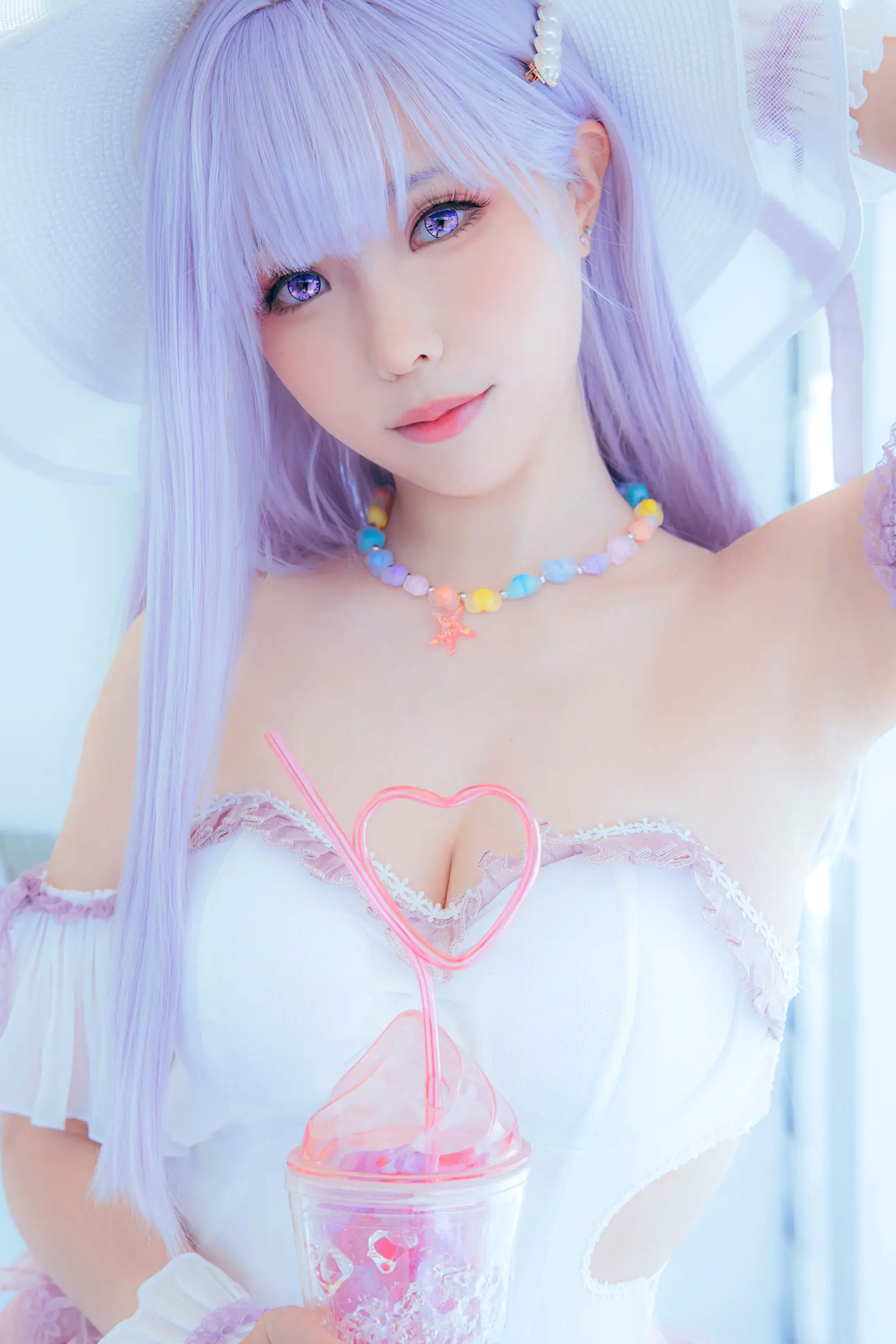 Gallery - Ely_eee(ElyEE子) 碧蓝航线普利茅斯泳装Cosplay版 甜美夏日写真 [28P]角色扮演萝莉泳池治愈系清纯 女神私房照_秀色女神 - image 11