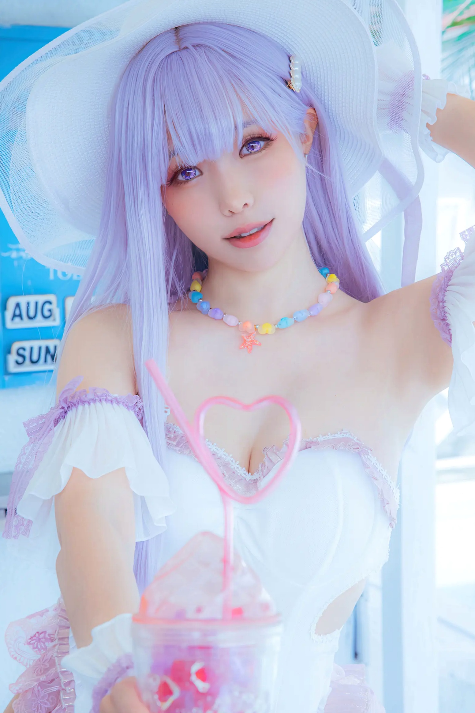 Gallery - Ely_eee(ElyEE子) 碧蓝航线普利茅斯泳装Cosplay版 甜美夏日写真 [28P]角色扮演萝莉泳池治愈系清纯 女神私房照_秀色女神 - image 12