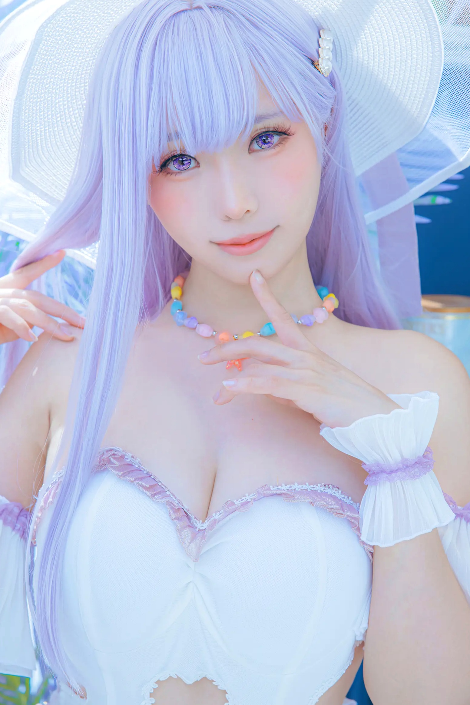 Gallery - Ely_eee(ElyEE子) 碧蓝航线普利茅斯泳装Cosplay版 甜美夏日写真 [28P]角色扮演萝莉泳池治愈系清纯 女神私房照_秀色女神 - image 16