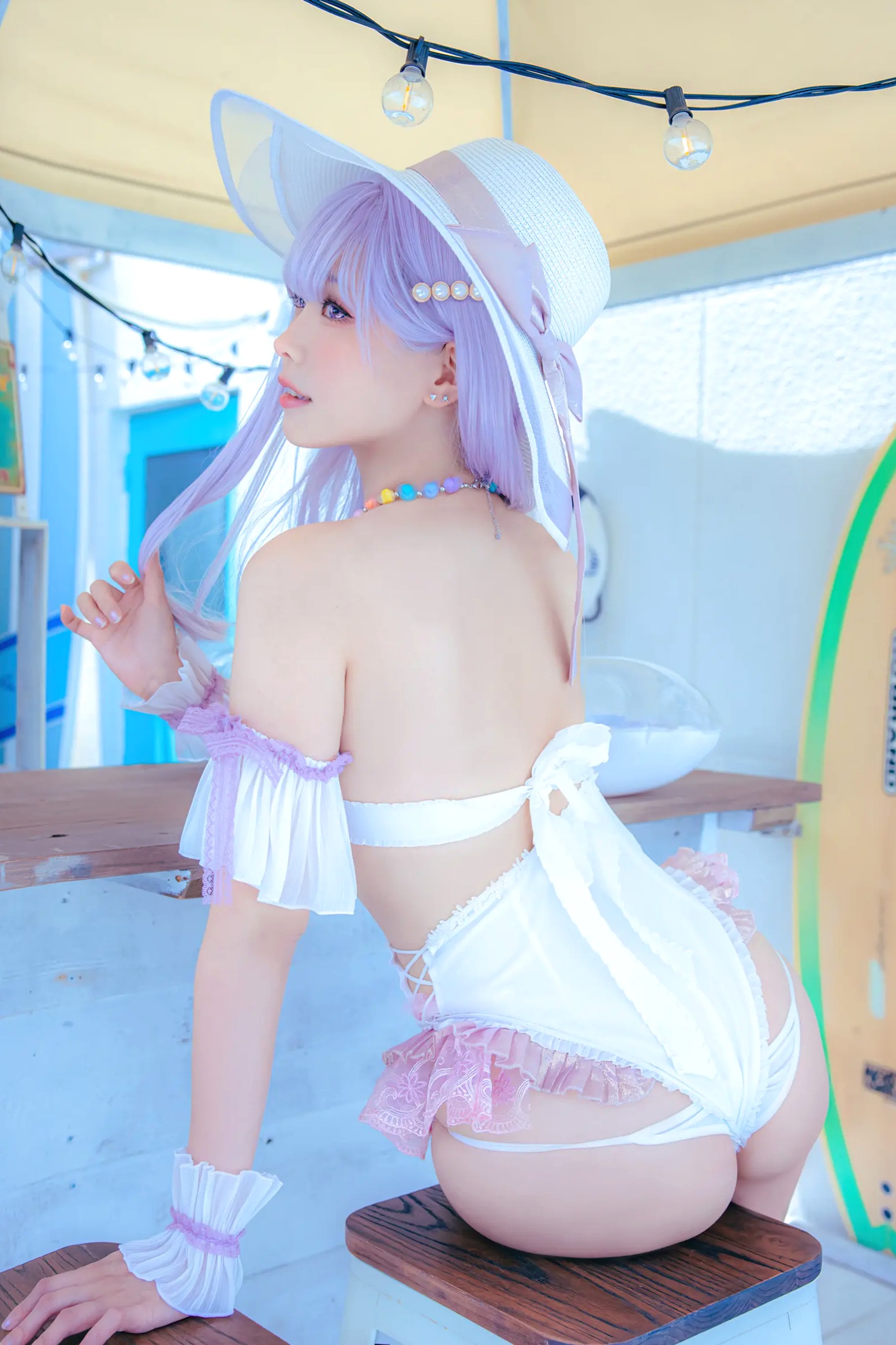 Gallery - Ely_eee(ElyEE子) 碧蓝航线普利茅斯泳装Cosplay版 甜美夏日写真 [28P]角色扮演萝莉泳池治愈系清纯 女神私房照_秀色女神 - image 18