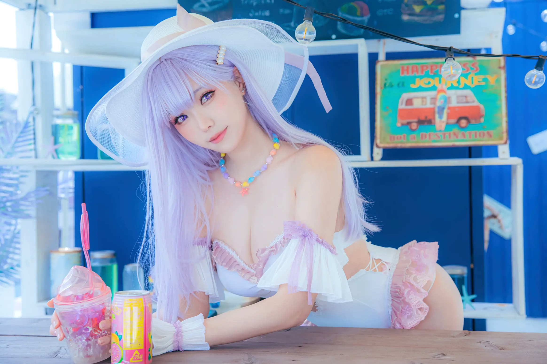 Gallery - Ely_eee(ElyEE子) 碧蓝航线普利茅斯泳装Cosplay版 甜美夏日写真 [28P]角色扮演萝莉泳池治愈系清纯 女神私房照_秀色女神 - image 21