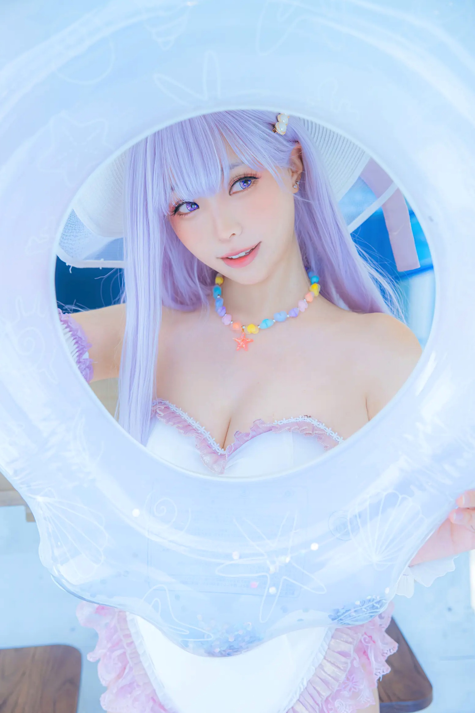 Gallery - Ely_eee(ElyEE子) 碧蓝航线普利茅斯泳装Cosplay版 甜美夏日写真 [28P]角色扮演萝莉泳池治愈系清纯 女神私房照_秀色女神 - image 22