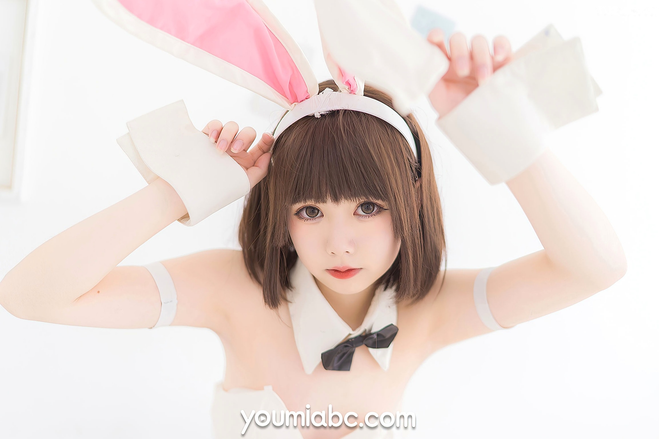 Gallery - YouMi尤蜜-向小圆《兔女郎加藤惠》纯欲风室内私房照，白嫩肤色搭配黑色网袜，清新治愈系角色扮演COS精选写真尤蜜荟 - Chiness Model 角色扮演萌系清纯私房照性感 女神私房照_秀色女神 - image 17