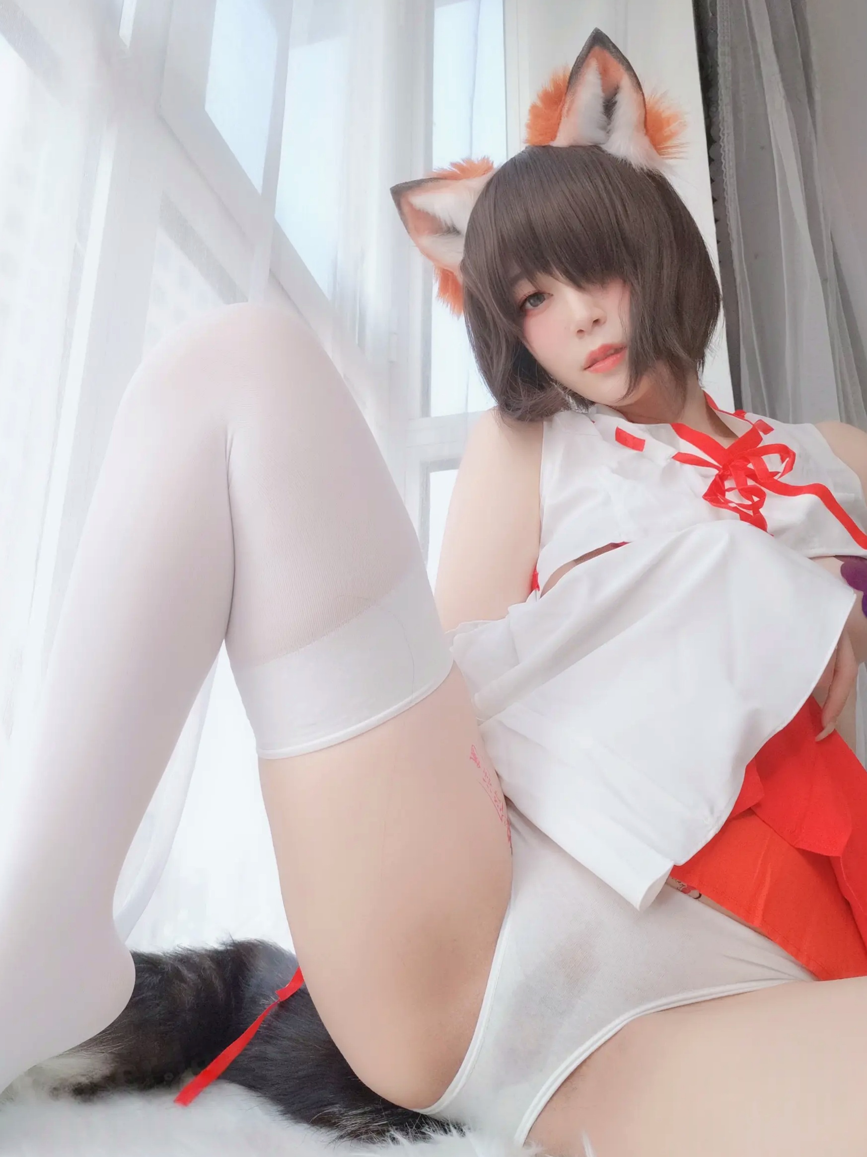 Gallery - Coser白银 - 神社小狐狸，极品二次元狐耳巫女Cosplay，清纯可爱与性感私房写真大尺度福利角色扮演私房照性感诱惑 女神私房照_秀色女神 - image 78