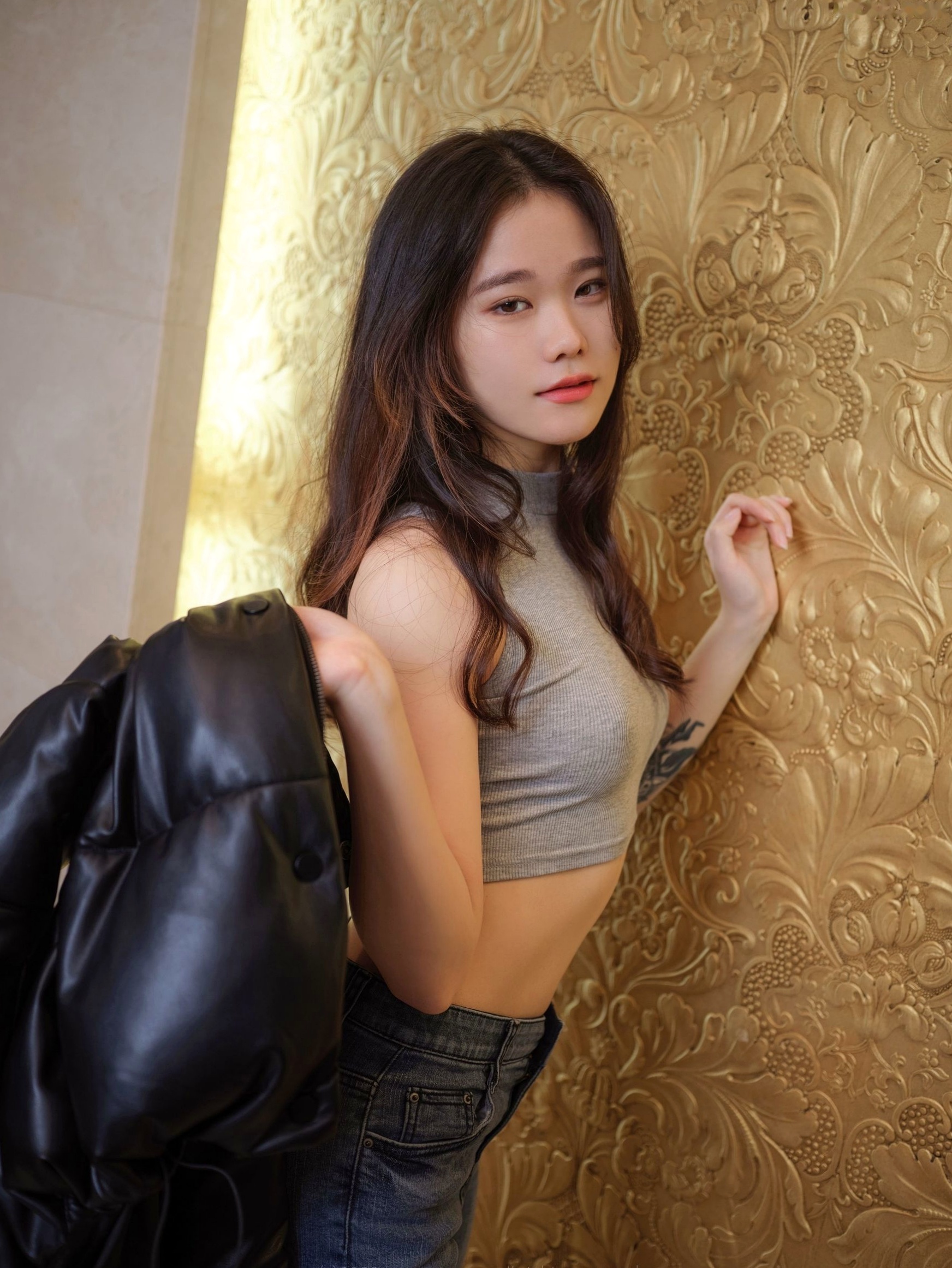 Gallery - 韩国美女Sira演绎小恶魔黑色漆皮内衣与创意绑带艺术私房照 - ArtGravia 373性感诱惑私房照韩国美臀 女神私房照_秀色女神 - image 2