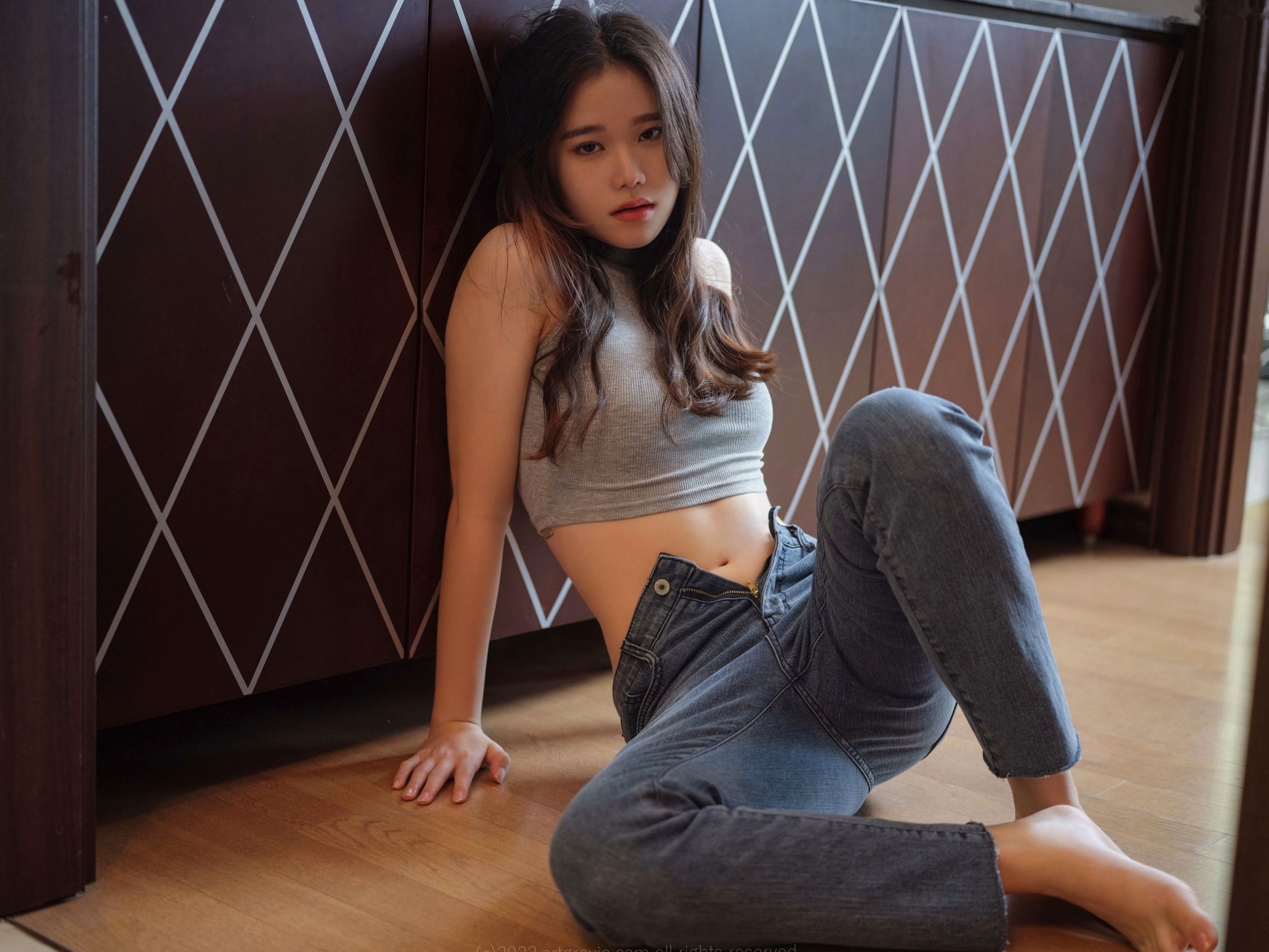 Gallery - 韩国美女Sira演绎小恶魔黑色漆皮内衣与创意绑带艺术私房照 - ArtGravia 373性感诱惑私房照韩国美臀 女神私房照_秀色女神 - image 15