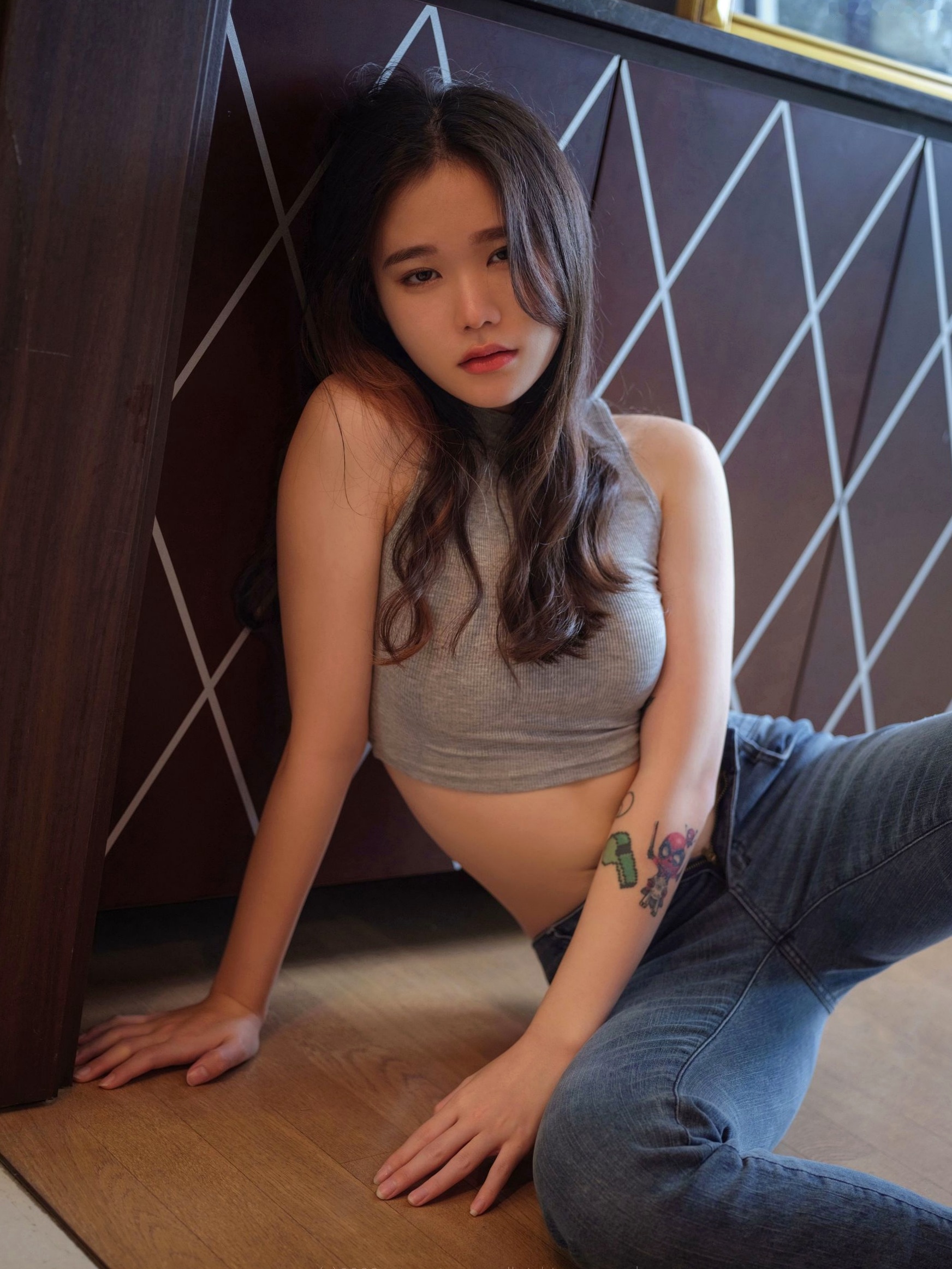 Gallery - 韩国美女Sira演绎小恶魔黑色漆皮内衣与创意绑带艺术私房照 - ArtGravia 373性感诱惑私房照韩国美臀 女神私房照_秀色女神 - image 17