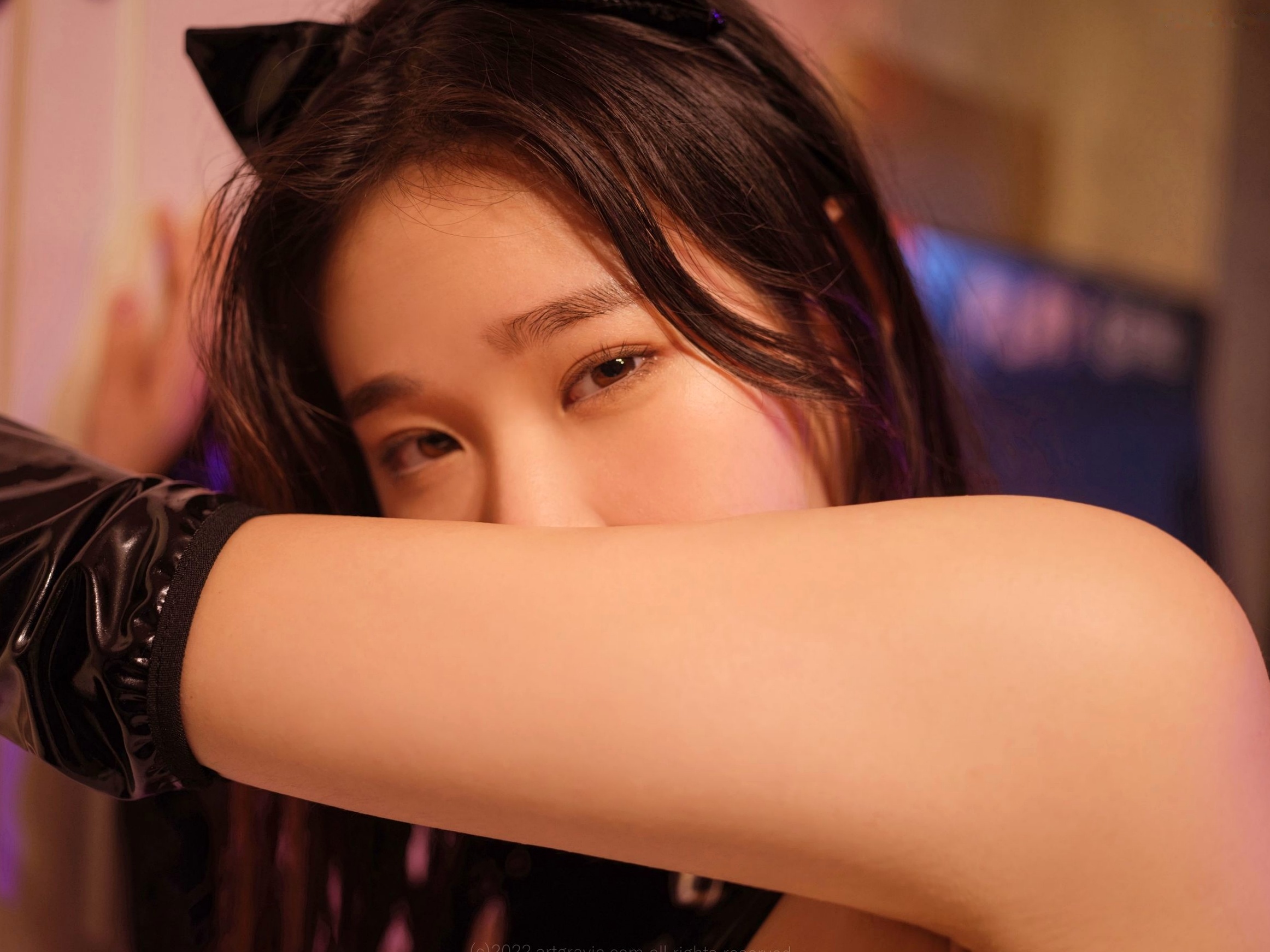 Gallery - 韩国美女Sira演绎小恶魔黑色漆皮内衣与创意绑带艺术私房照 - ArtGravia 373性感诱惑私房照韩国美臀 女神私房照_秀色女神 - image 92
