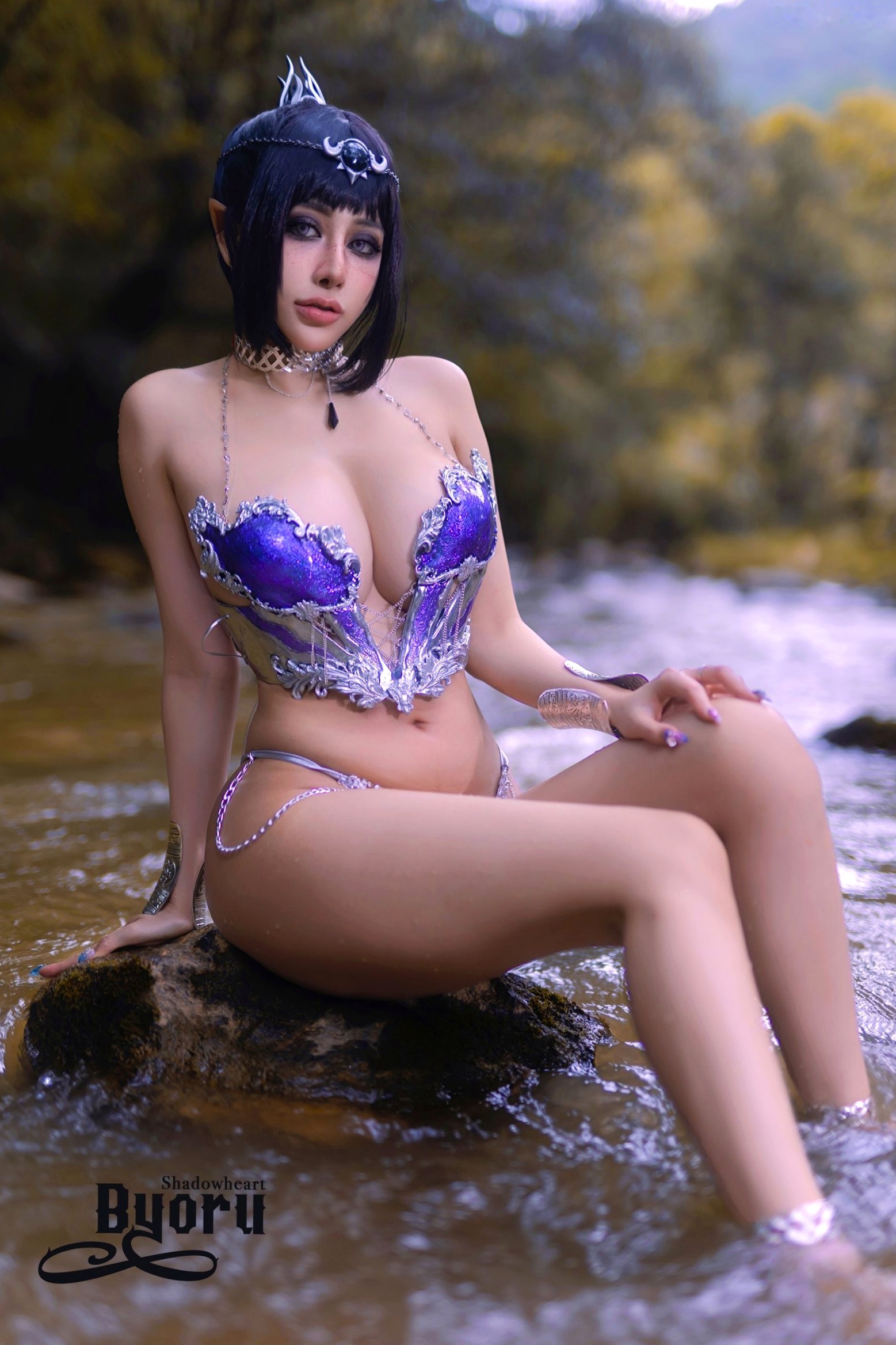 Gallery - Byoru博德之门影心Shadowheart绝美COS：野外山林大尺度私房写真角色扮演大尺度女神野性私房照 女神私房照_秀色女神 - image 5
