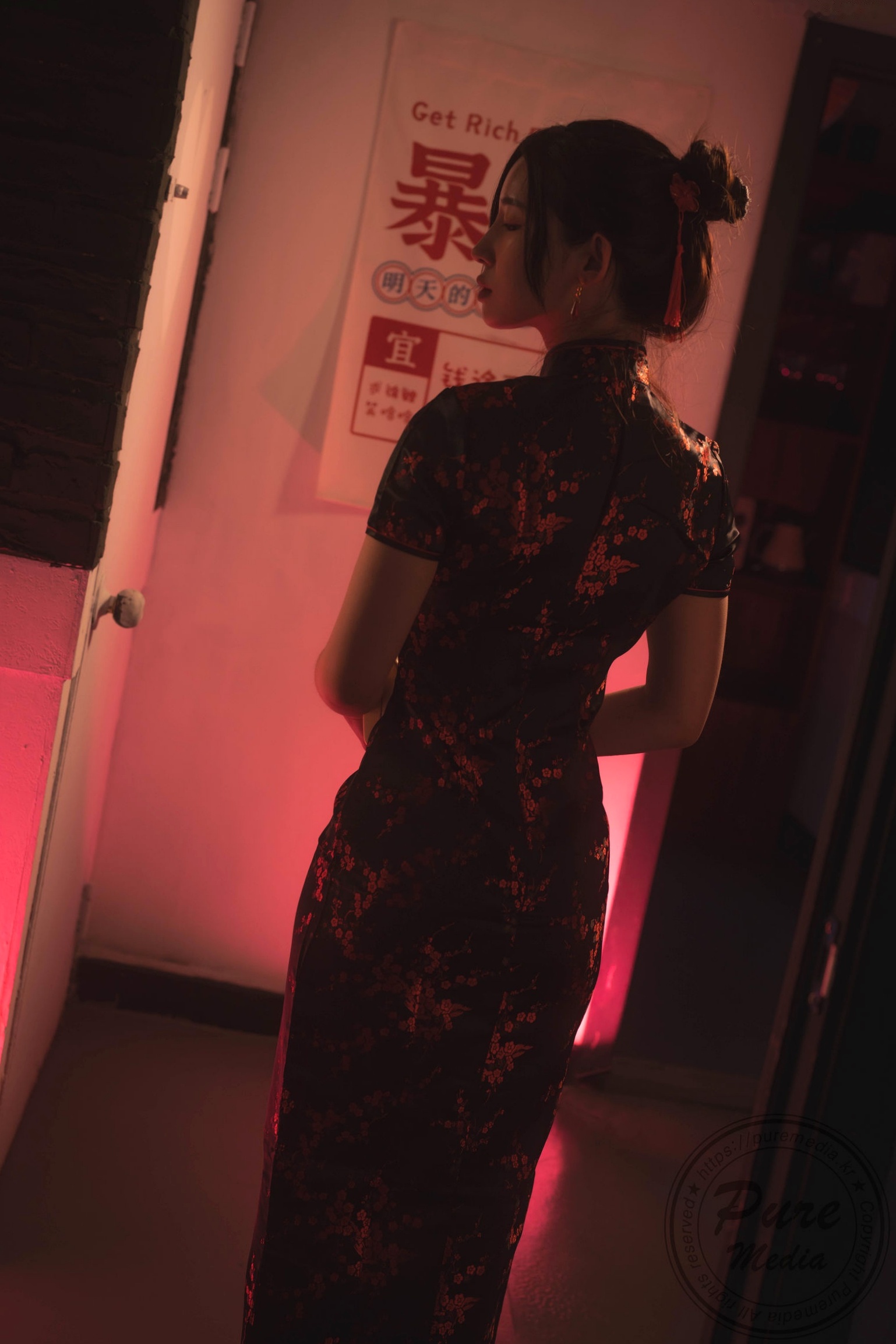 Gallery - 韩国美女Yeha-花样年华艺术写真-旗袍与红丝带的诱惑-Pure Media私房照-性感女神精品摄影韩国旗袍性感私房照女神 女神私房照_秀色女神 - image 2