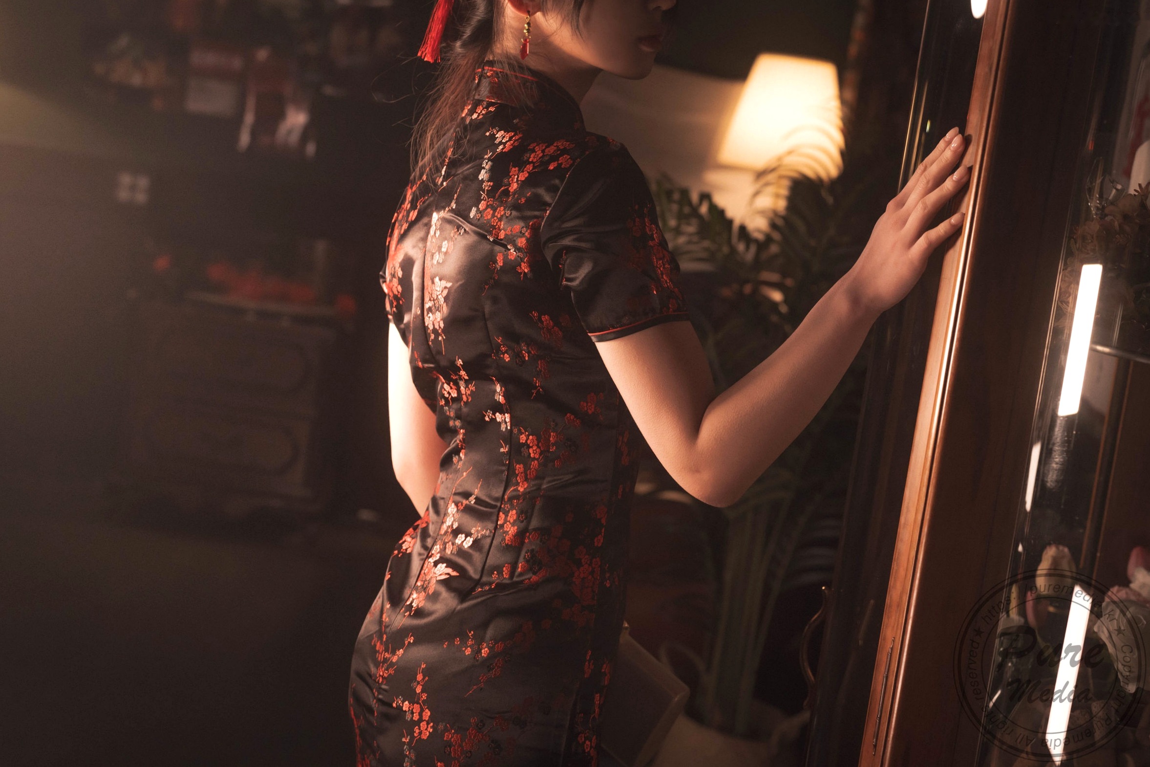 Gallery - 韩国美女Yeha-花样年华艺术写真-旗袍与红丝带的诱惑-Pure Media私房照-性感女神精品摄影韩国旗袍性感私房照女神 女神私房照_秀色女神 - image 6