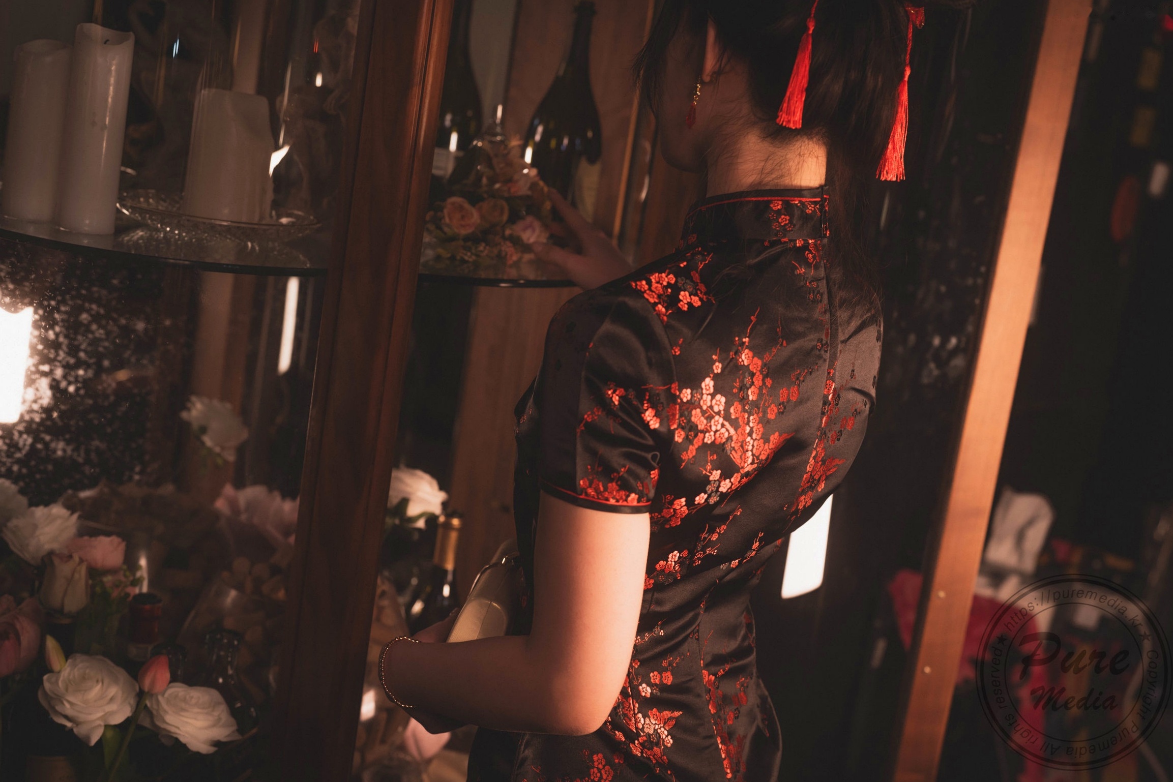 Gallery - 韩国美女Yeha-花样年华艺术写真-旗袍与红丝带的诱惑-Pure Media私房照-性感女神精品摄影韩国旗袍性感私房照女神 女神私房照_秀色女神 - image 8