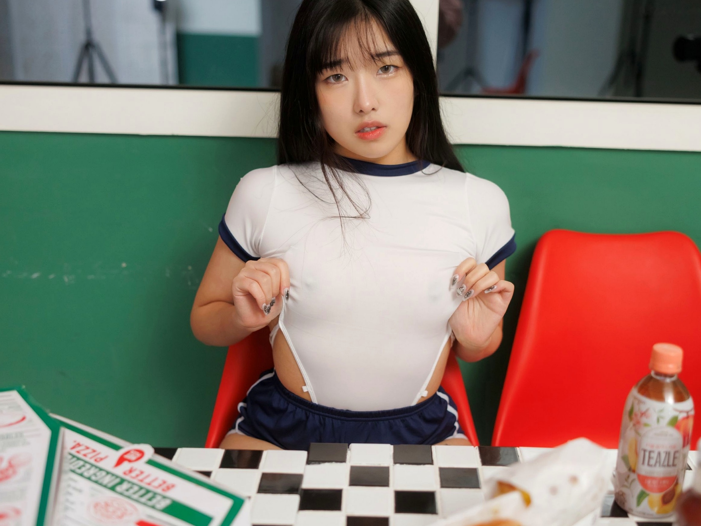 Gallery - 韩国美女SonSon-比萨店女孩角色扮演-私房写真-性感诱惑-Bimilstory-03韩国性感诱惑私房照角色扮演 女神私房照_秀色女神 - image 82