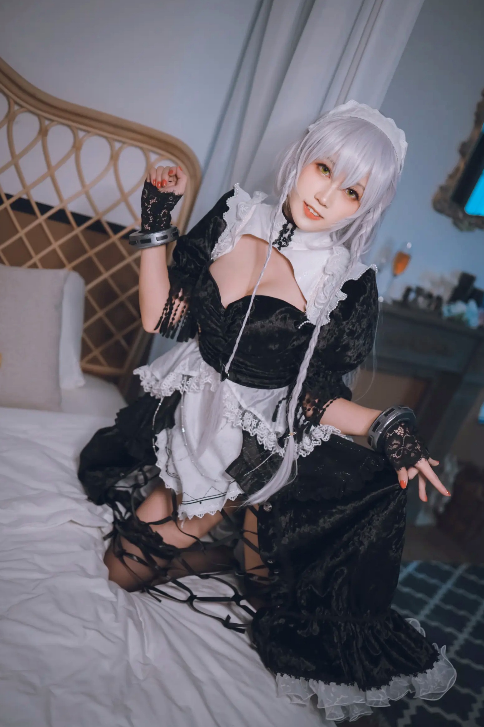 Gallery - 流年不停_w - 碧蓝航线 赫敏 COSPLAY 精致女仆装私房照 娇俏诱惑美图 [32P]角色扮演私房照诱惑性感女仆 女神私房照_秀色女神 - image 12